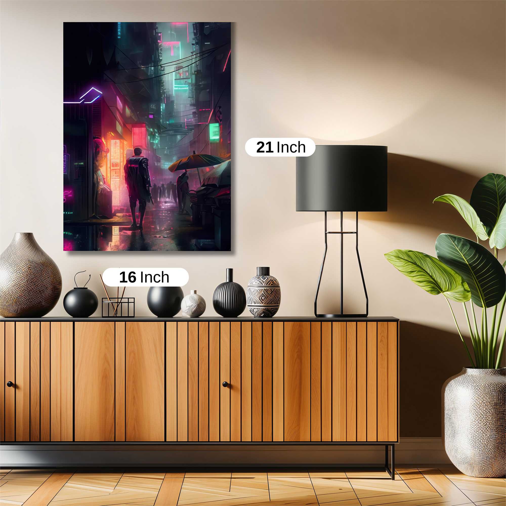 Neon Solitude Safe Wall Magnetic / M