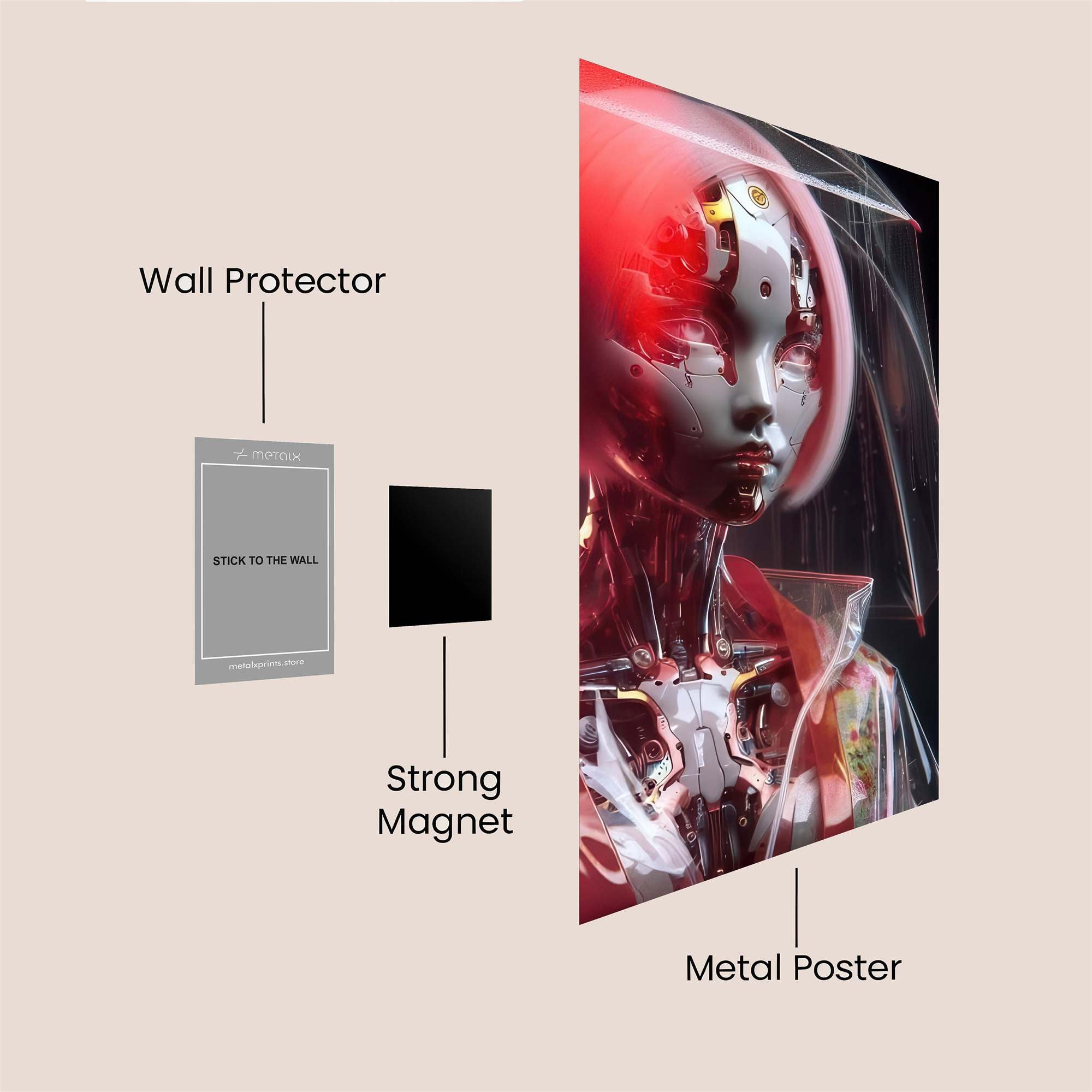 Android Elegance Safe Wall Magnetic / M