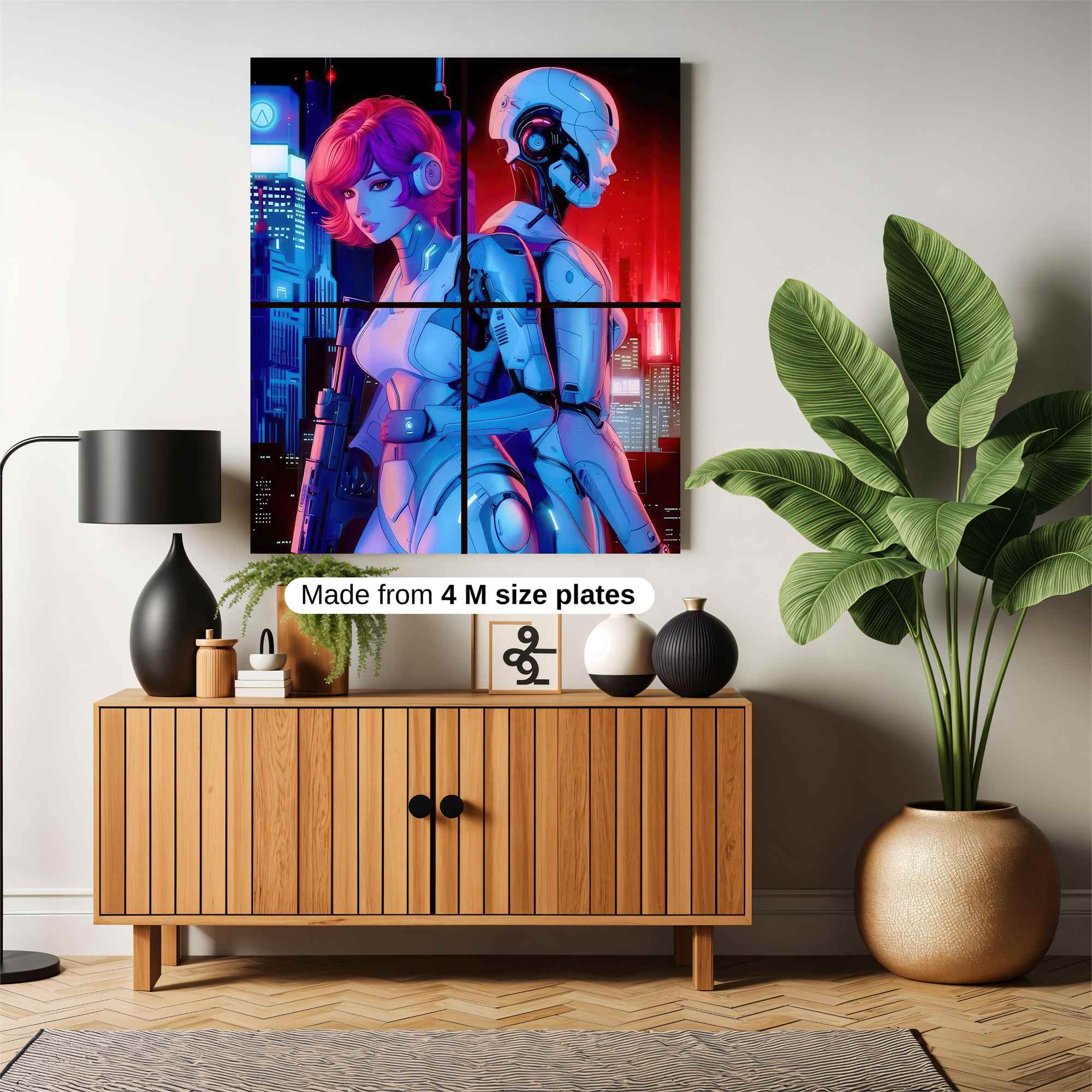 Cyberpunk Rebellion Safe Wall Magnetic / M