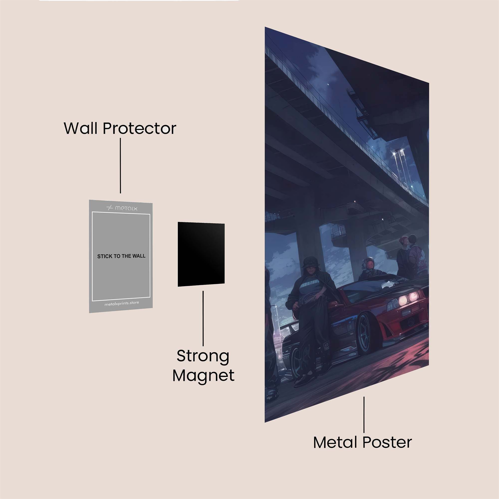 Drifters Twilight Safe Wall Magnetic / M