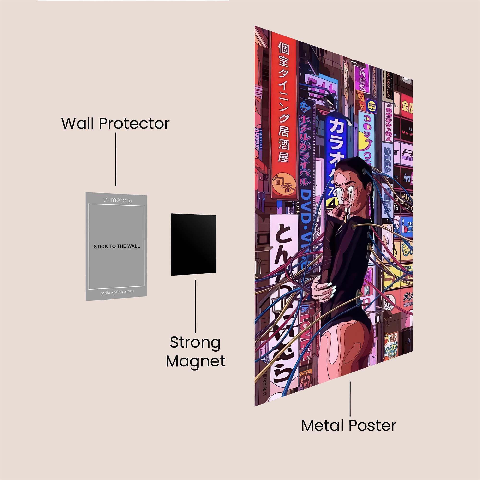 Cyberpunk Enigma Safe Wall Magnetic / M