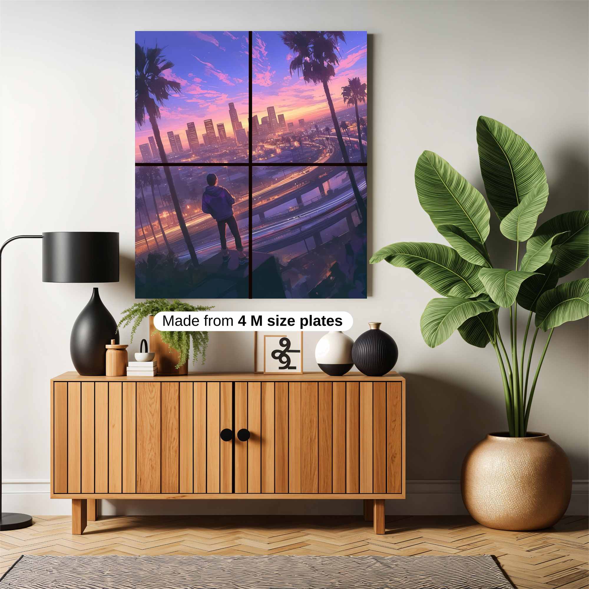 Cityscape Serenity Safe Wall Magnetic / M