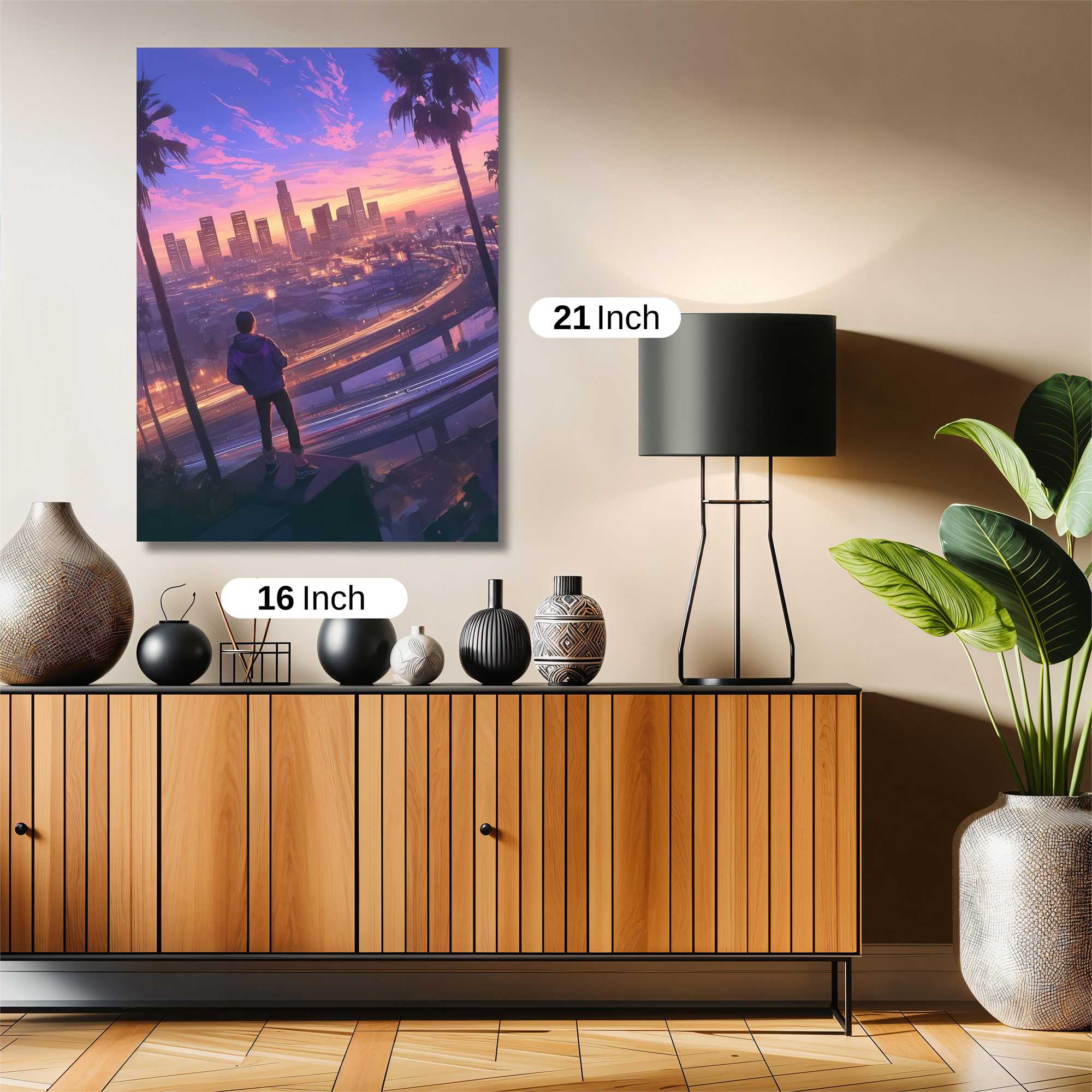 Cityscape Serenity Safe Wall Magnetic / M