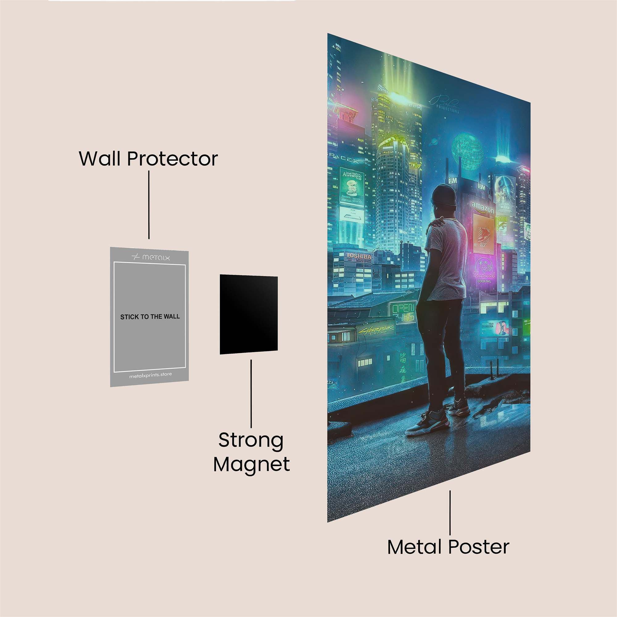 Neon Dream Safe Wall Magnetic / M