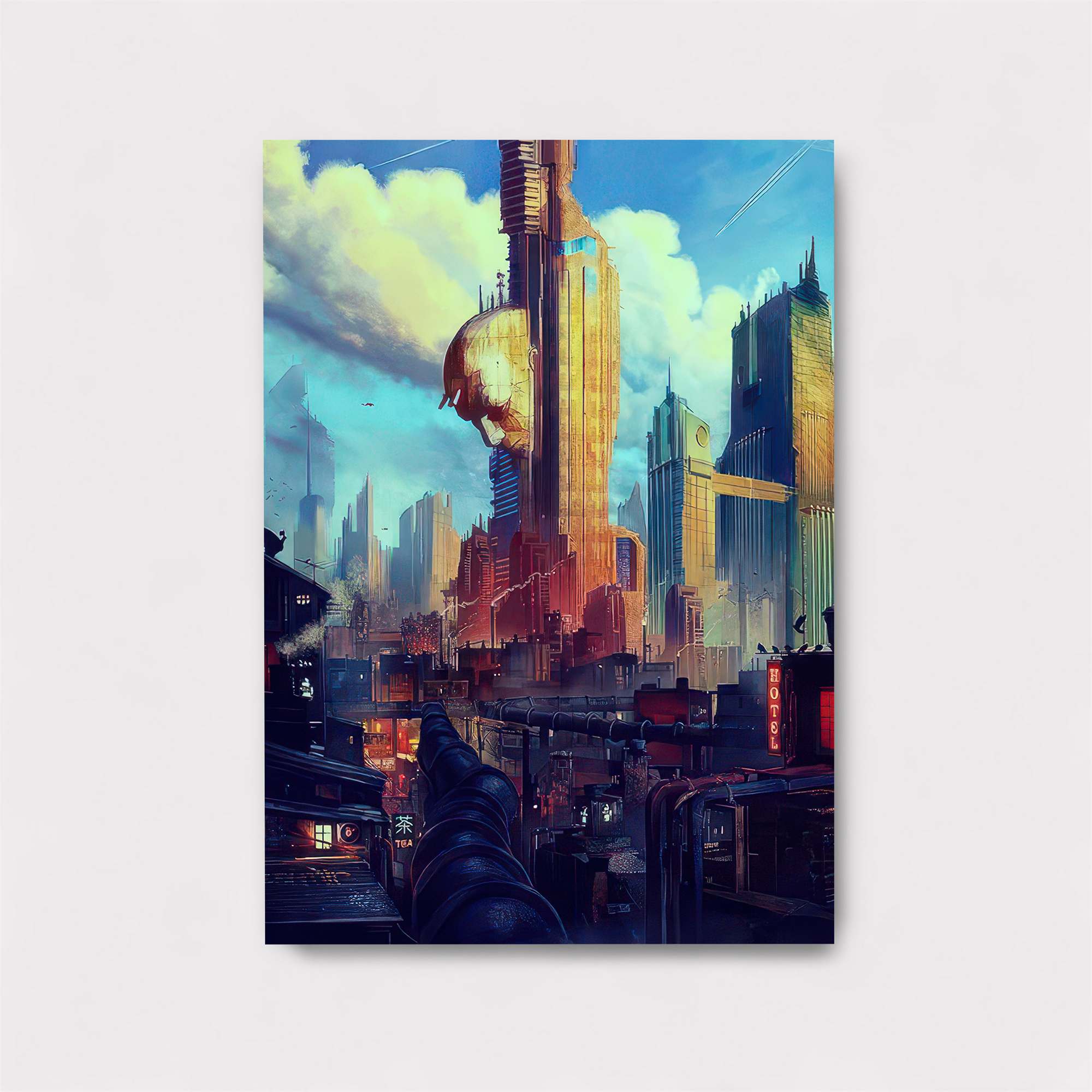Cyberpunk Dreamscape Safe Wall Magnetic / M