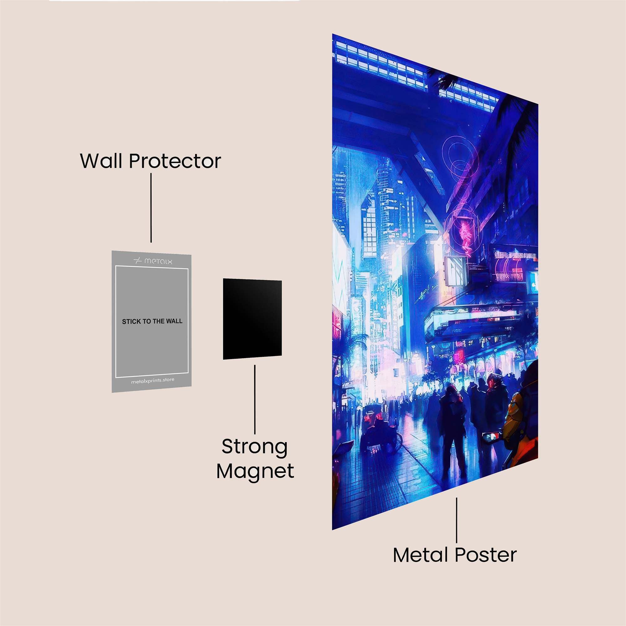 NeonRush Safe Wall Magnetic / M
