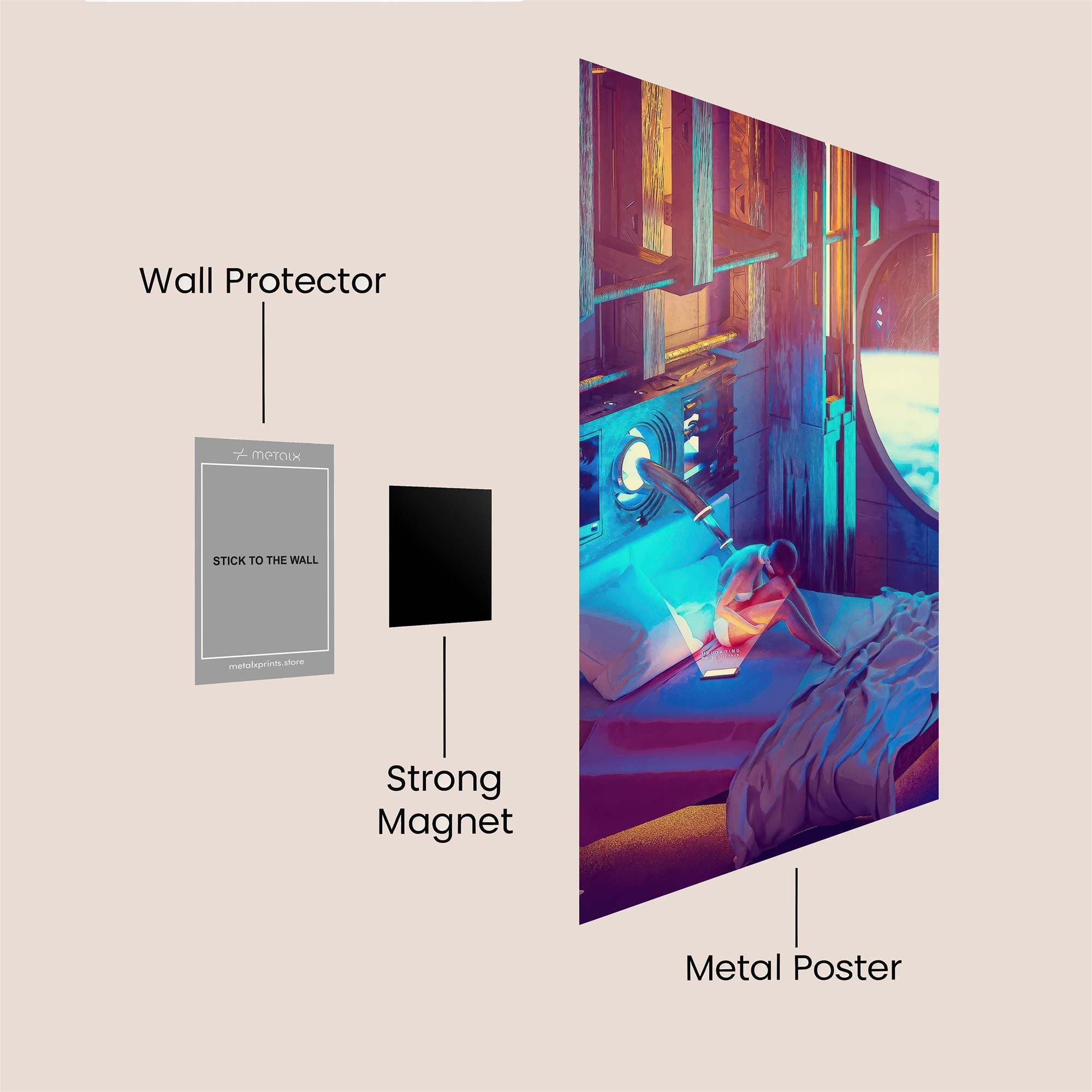 Cosmic Serenity Safe Wall Magnetic / M