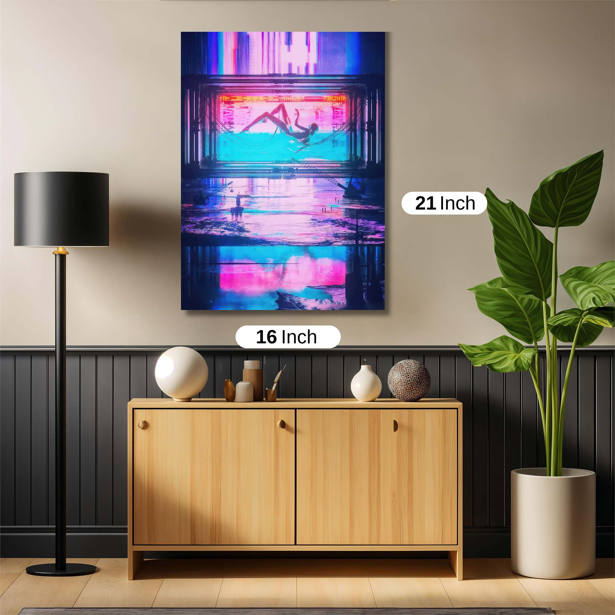 Neon Descent Safe Wall Magnetic / M