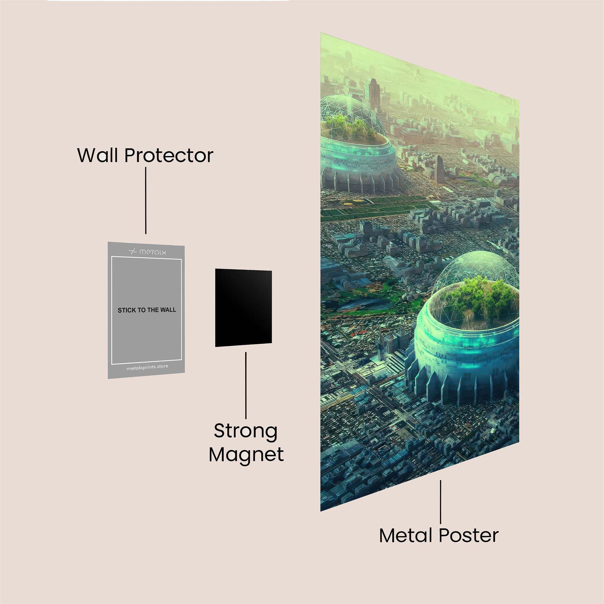 Dome Serenity Safe Wall Magnetic / M