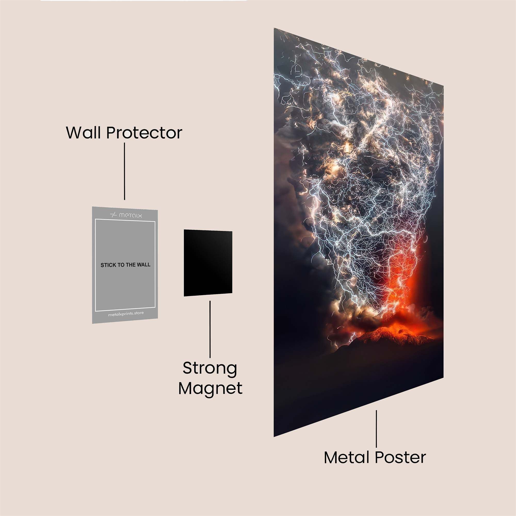 Volcano Electrify Safe Wall Magnetic / M
