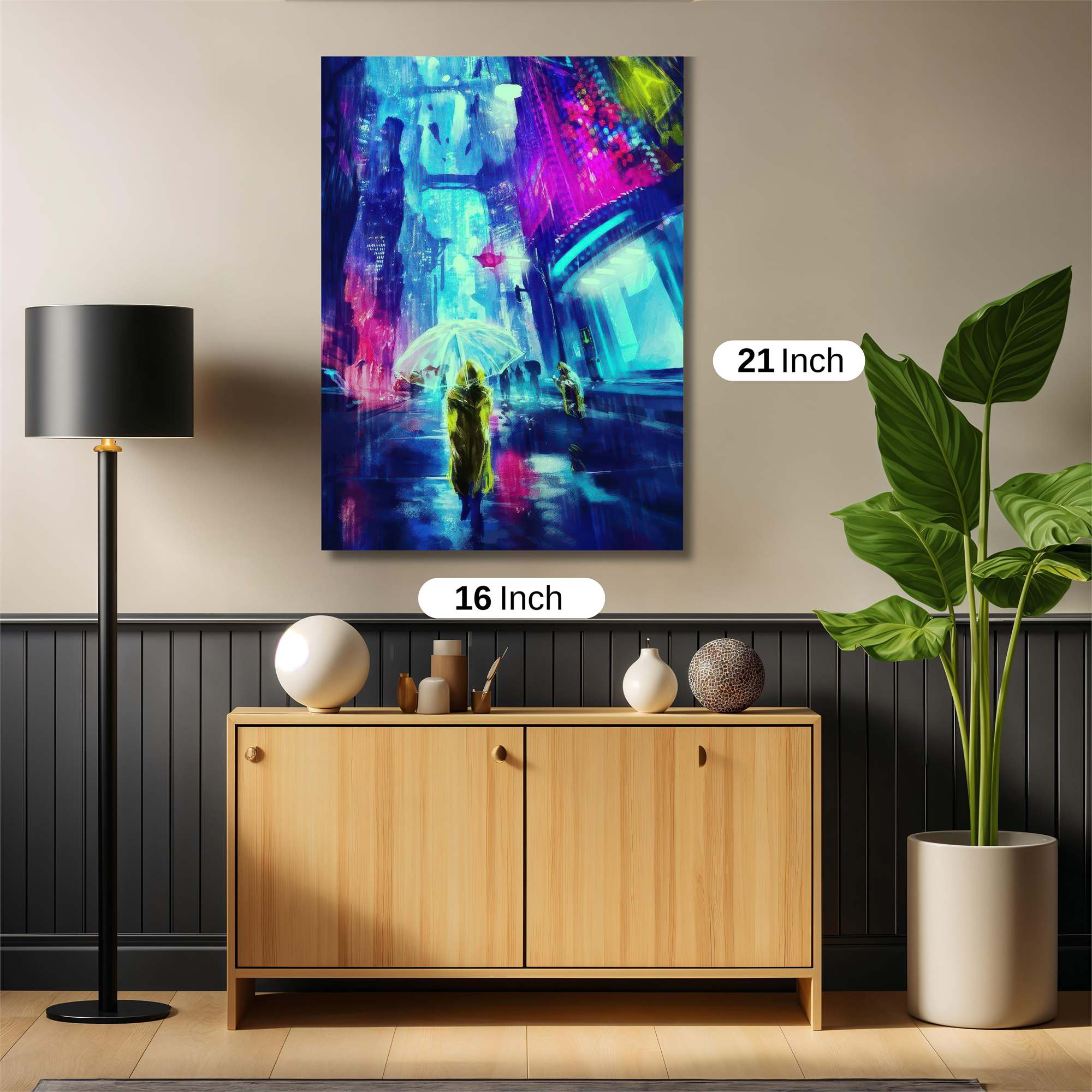 Neon Serenity Safe Wall Magnetic / M