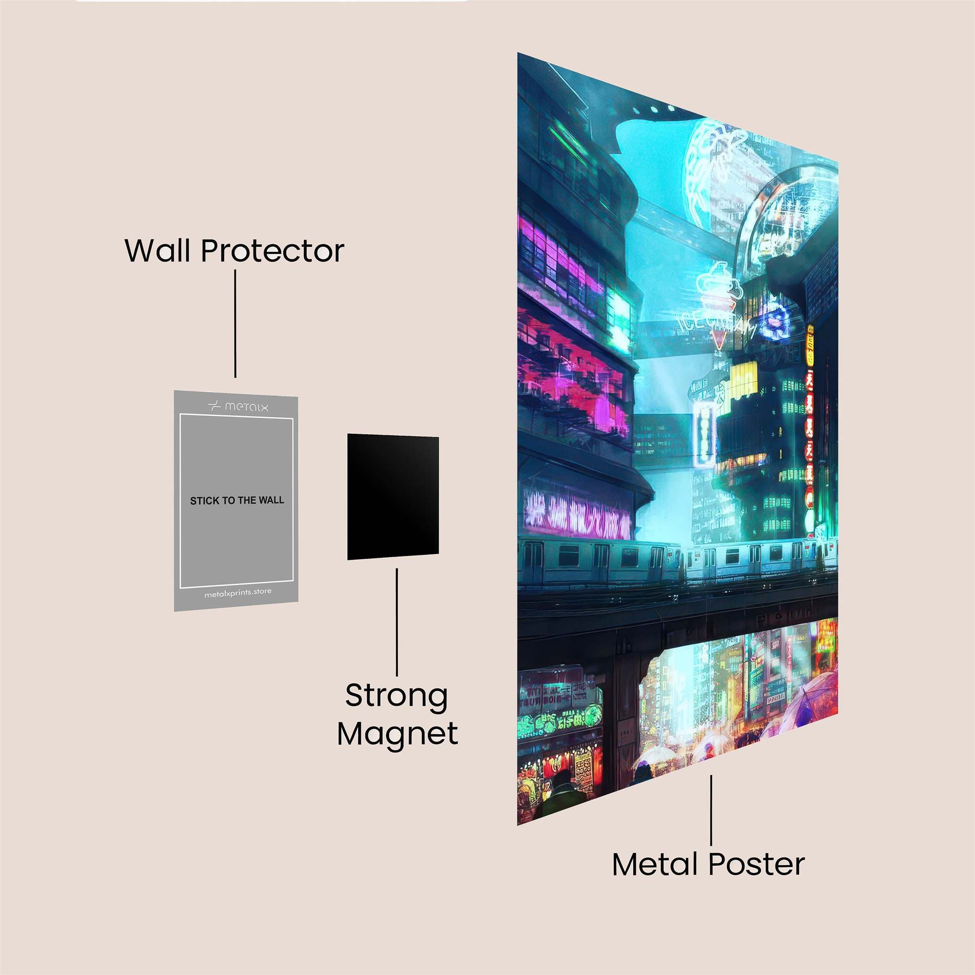Neon Dream Safe Wall Magnetic / M