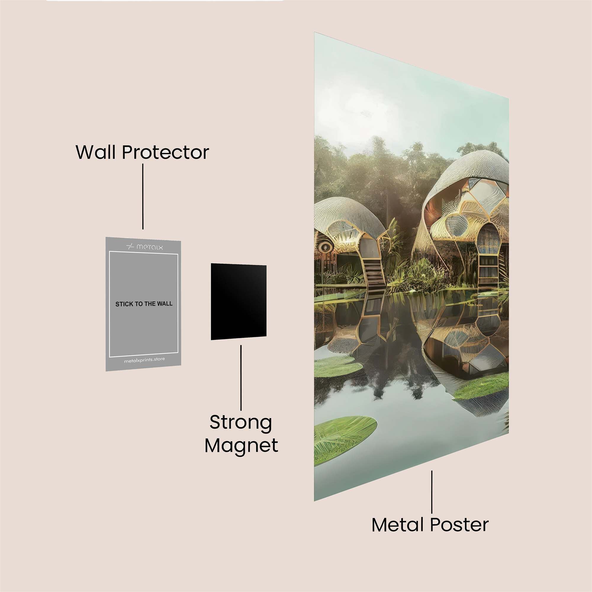 Eco Retreat Safe Wall Magnetic / M