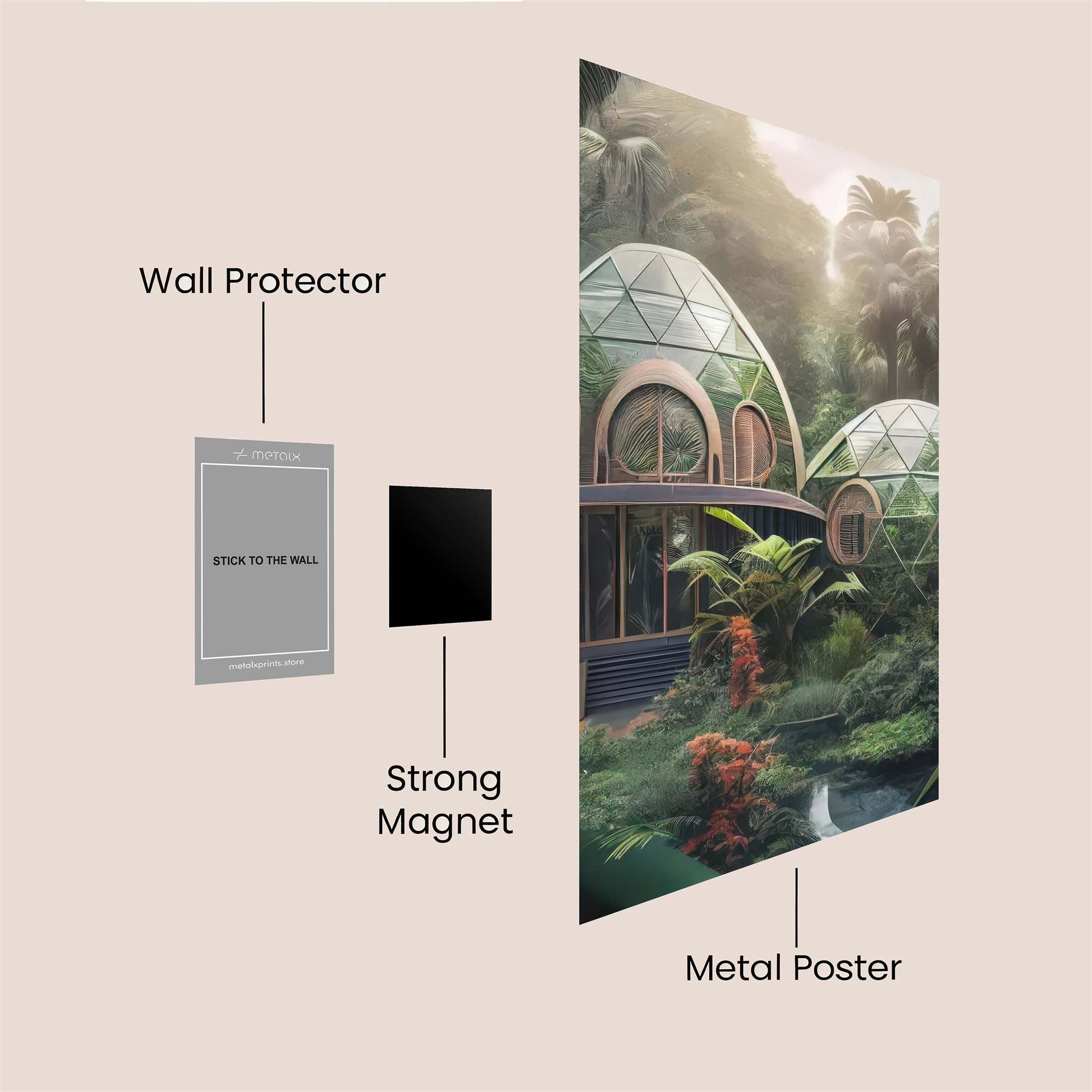 Jungle Serenity Safe Wall Magnetic / M