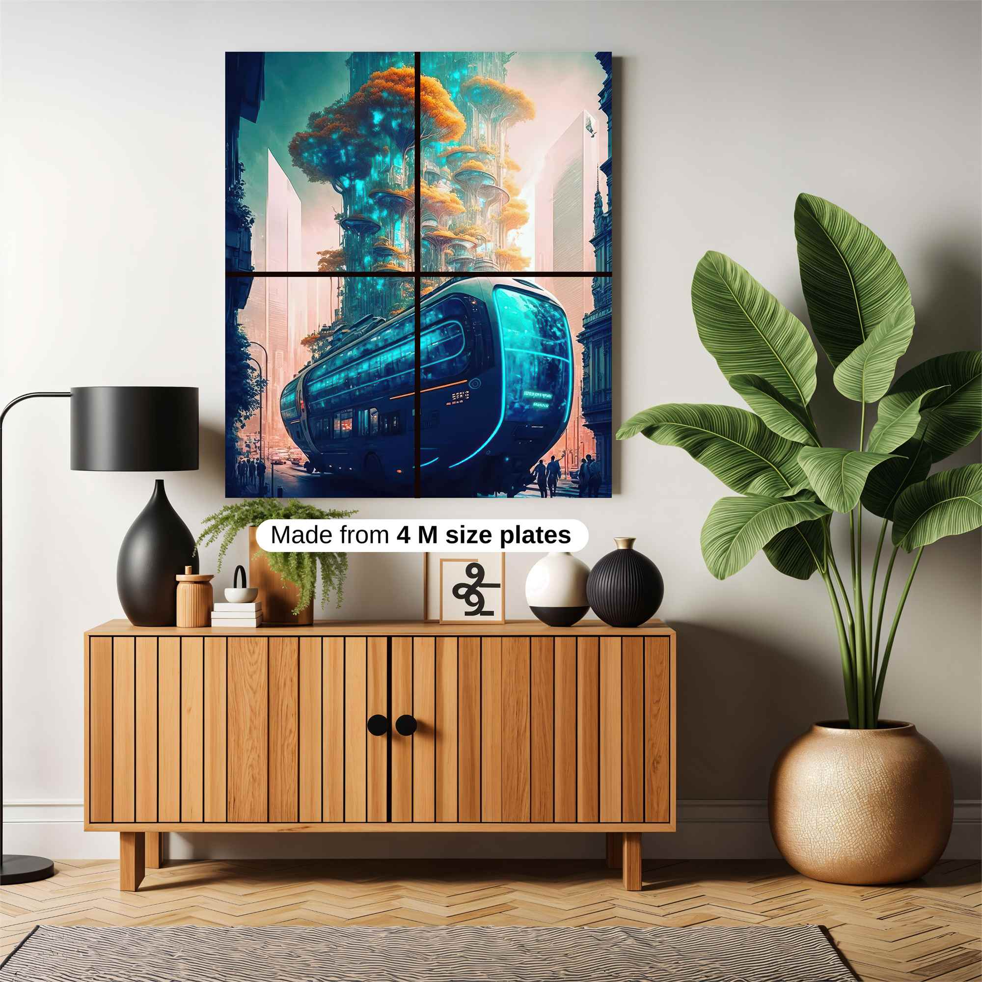 Futuristic Bloom Safe Wall Magnetic / M