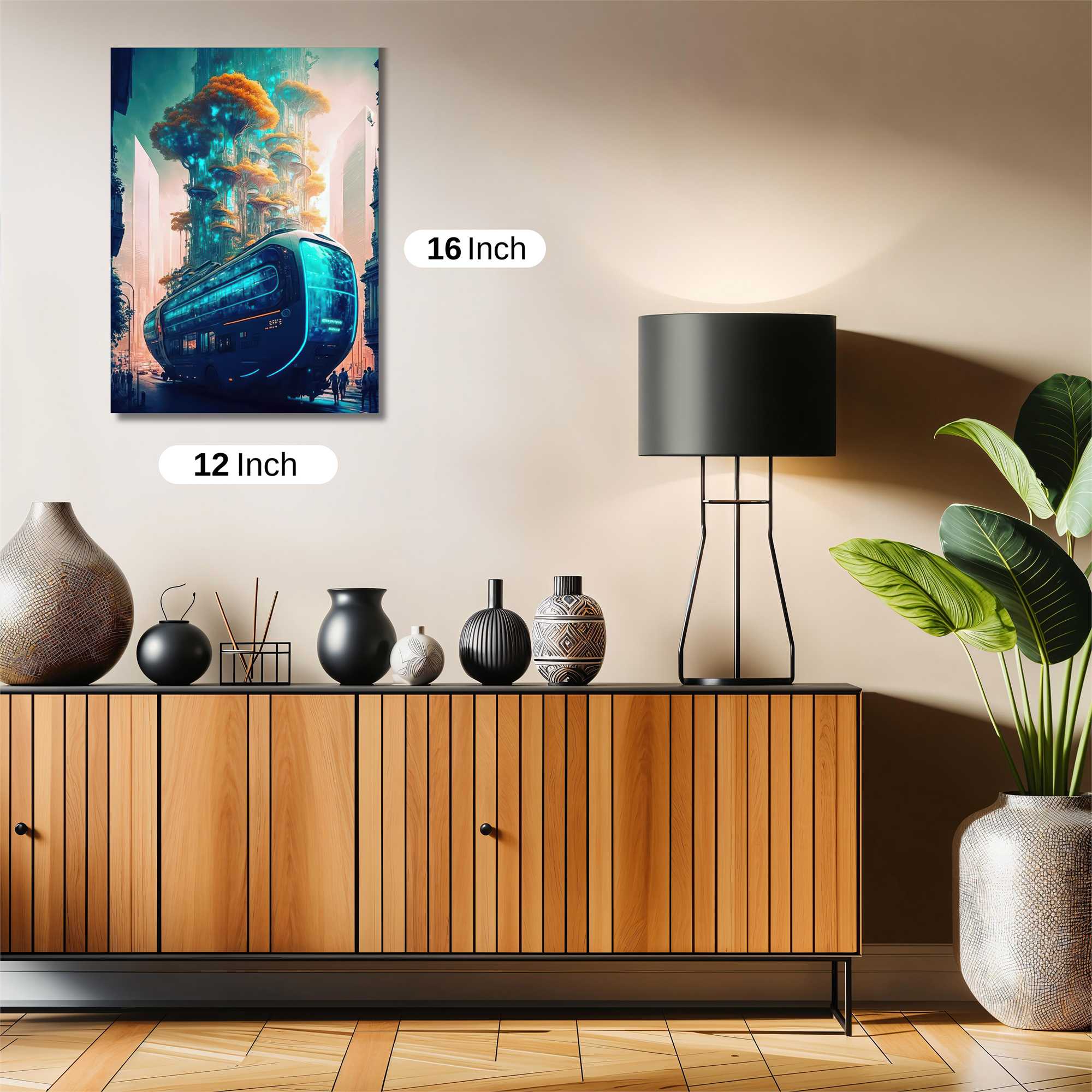 Futuristic Bloom Safe Wall Magnetic / M