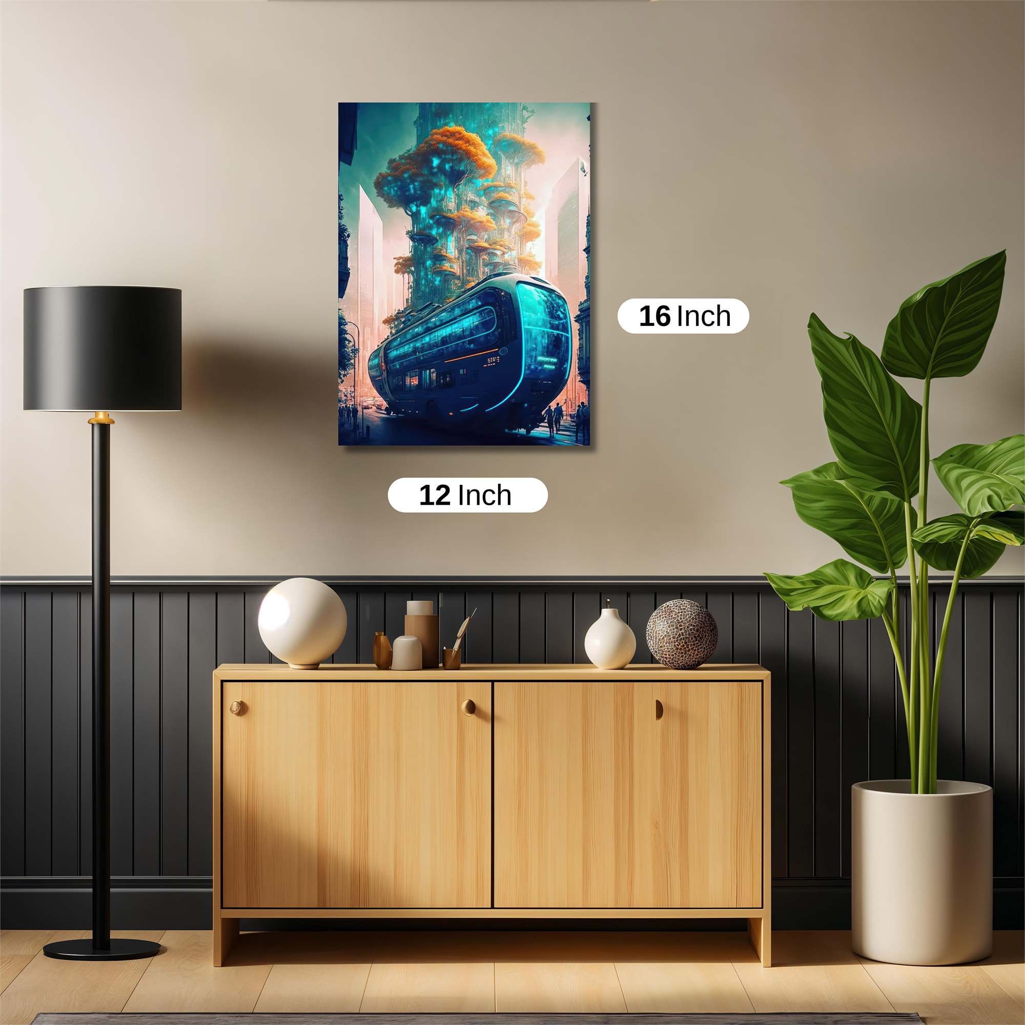 Futuristic Bloom Safe Wall Magnetic / M