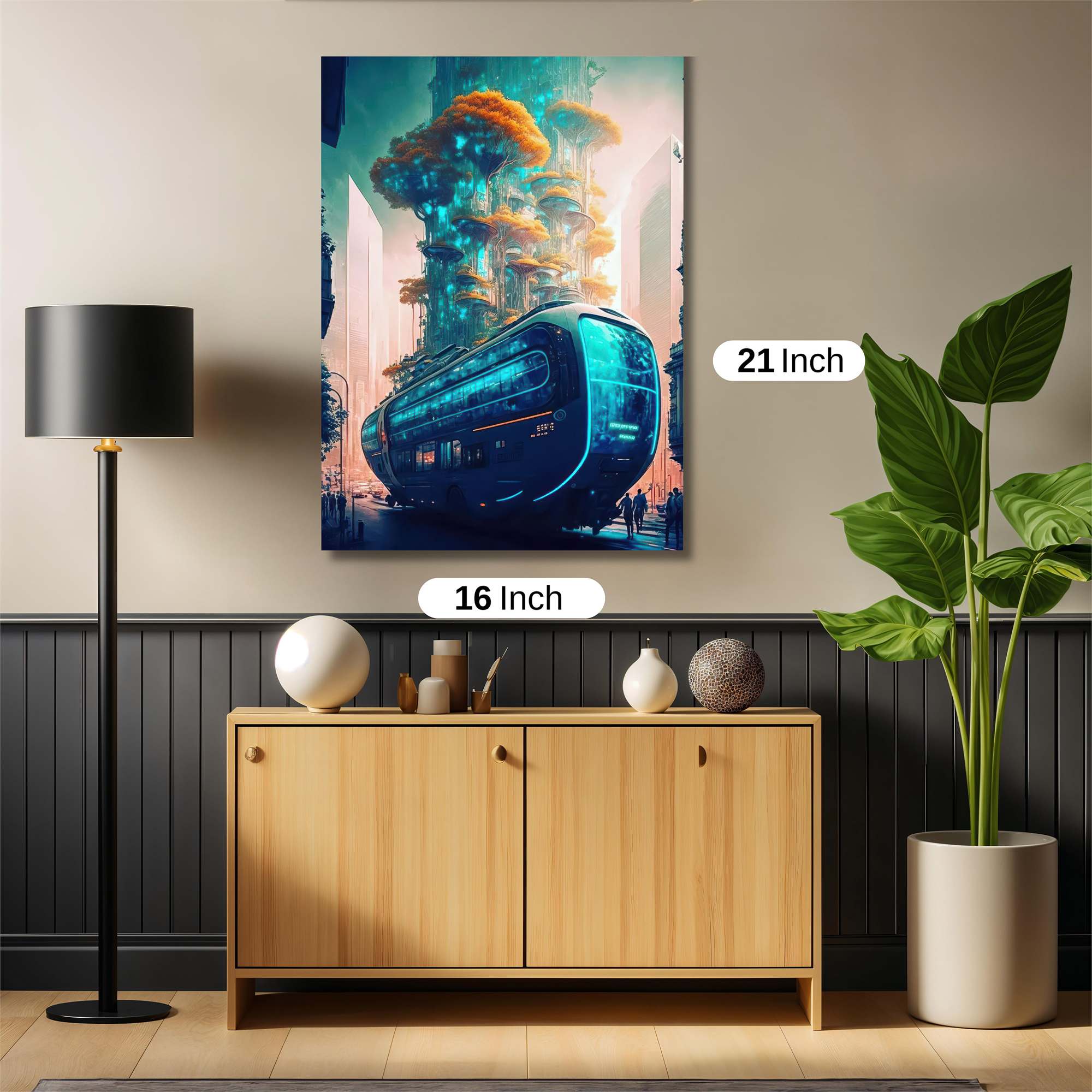 Futuristic Bloom Safe Wall Magnetic / M