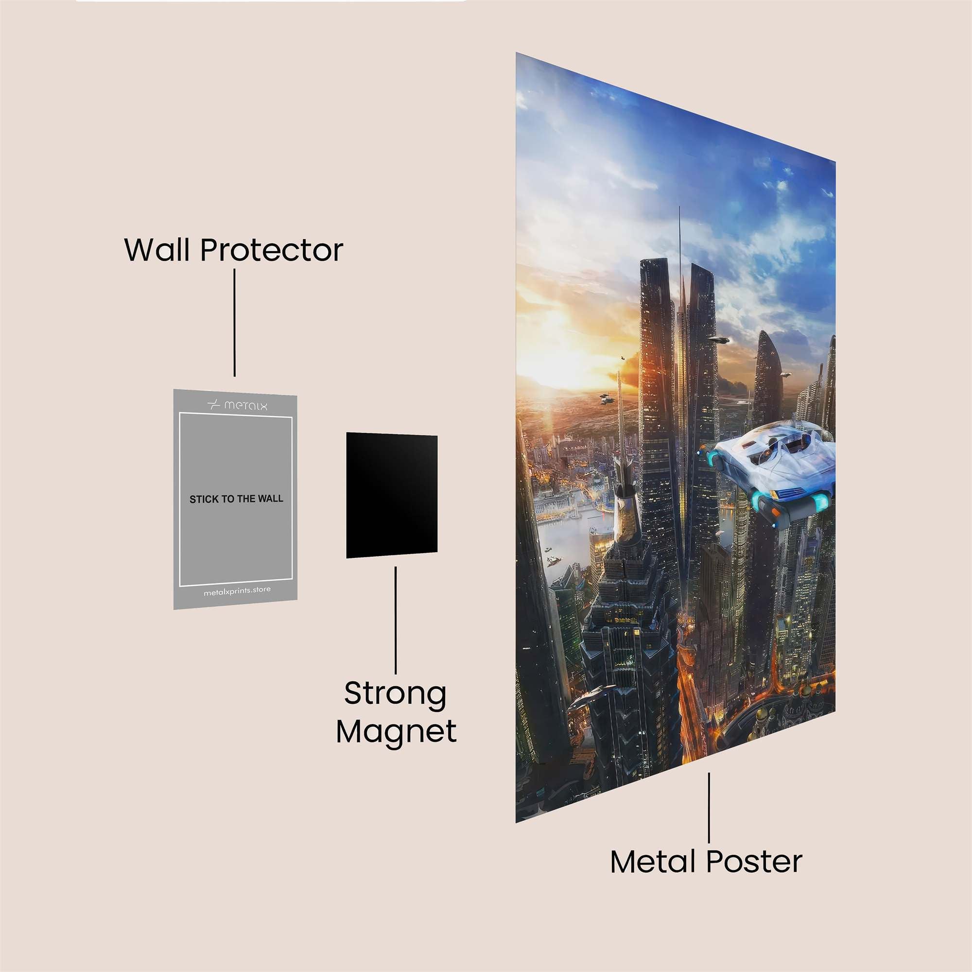 Skyward Serenity Safe Wall Magnetic / M