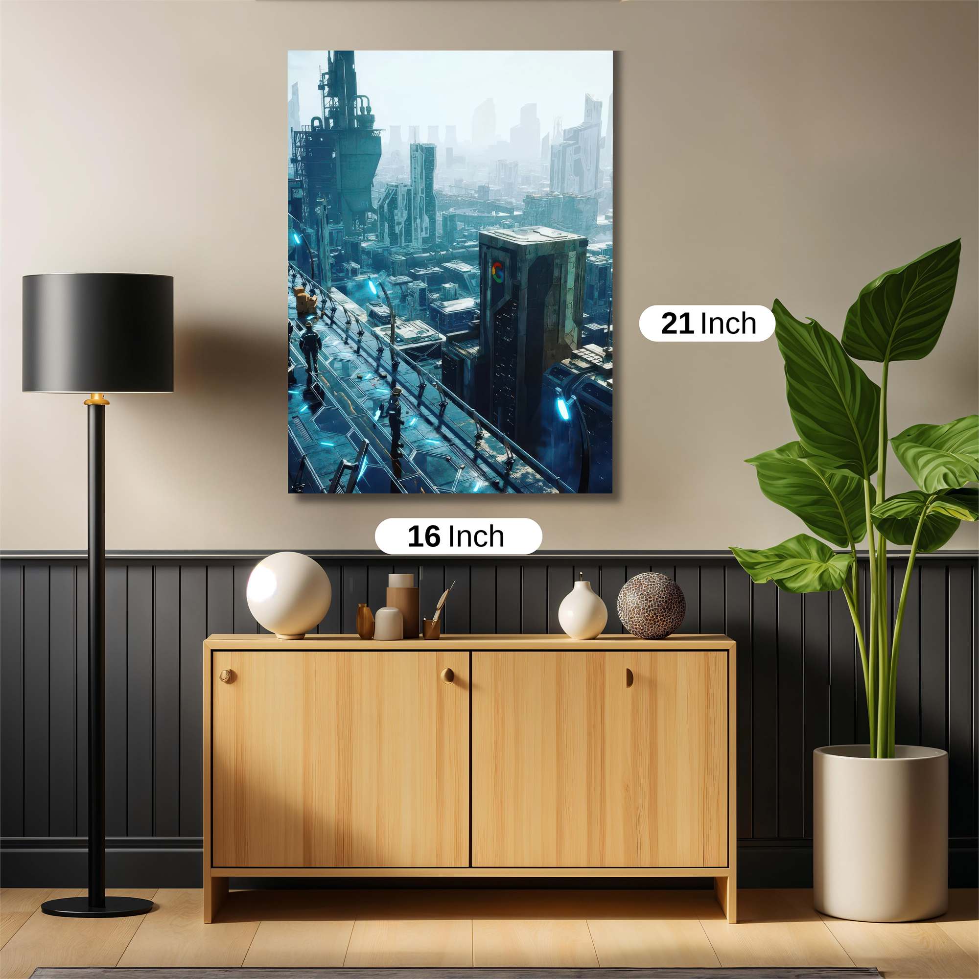 Neon Serenity Safe Wall Magnetic / M