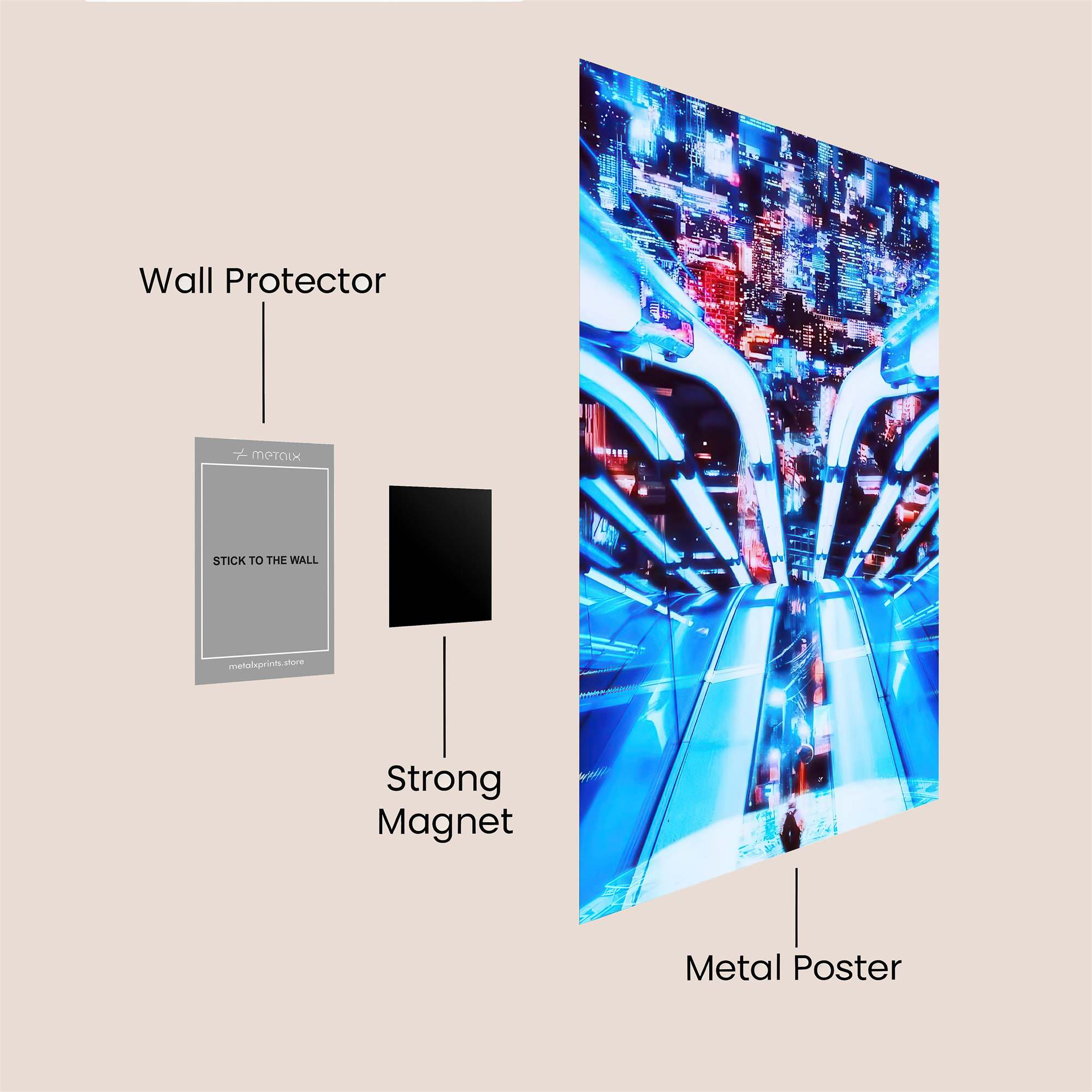 Cyberpunk Odyssey Safe Wall Magnetic / M