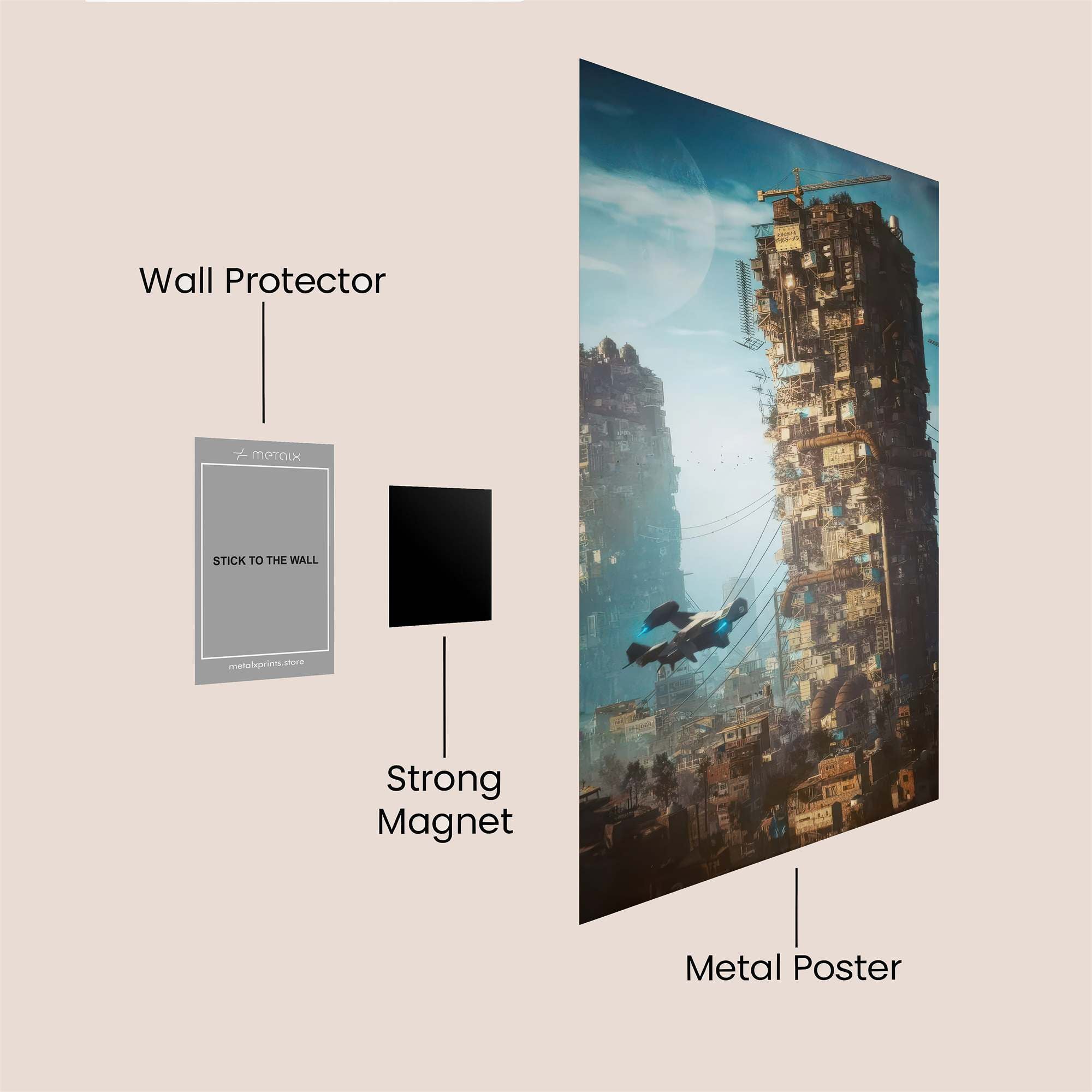 Cyberpunk Haven Safe Wall Magnetic / M