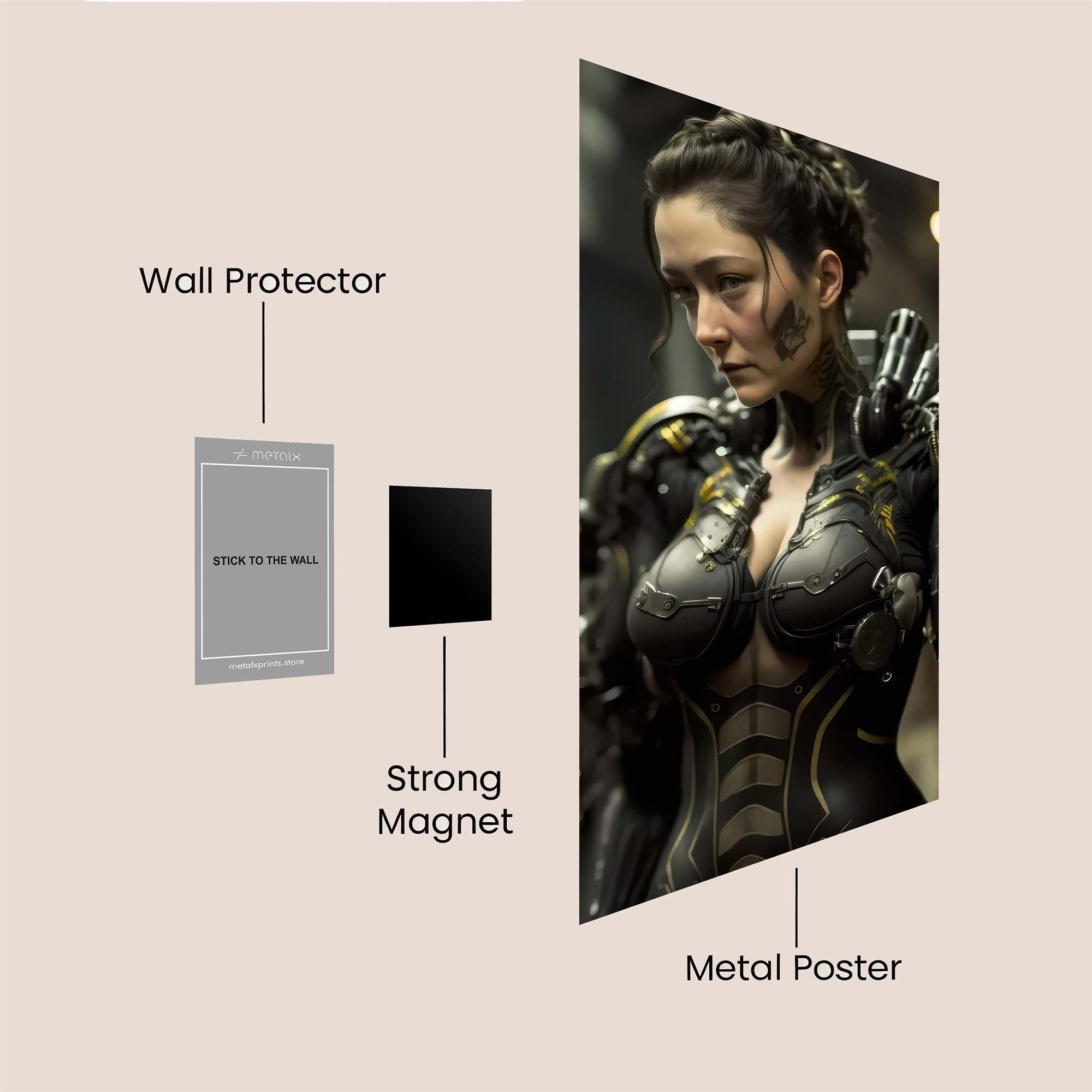 Motoko Intense Safe Wall Magnetic / M