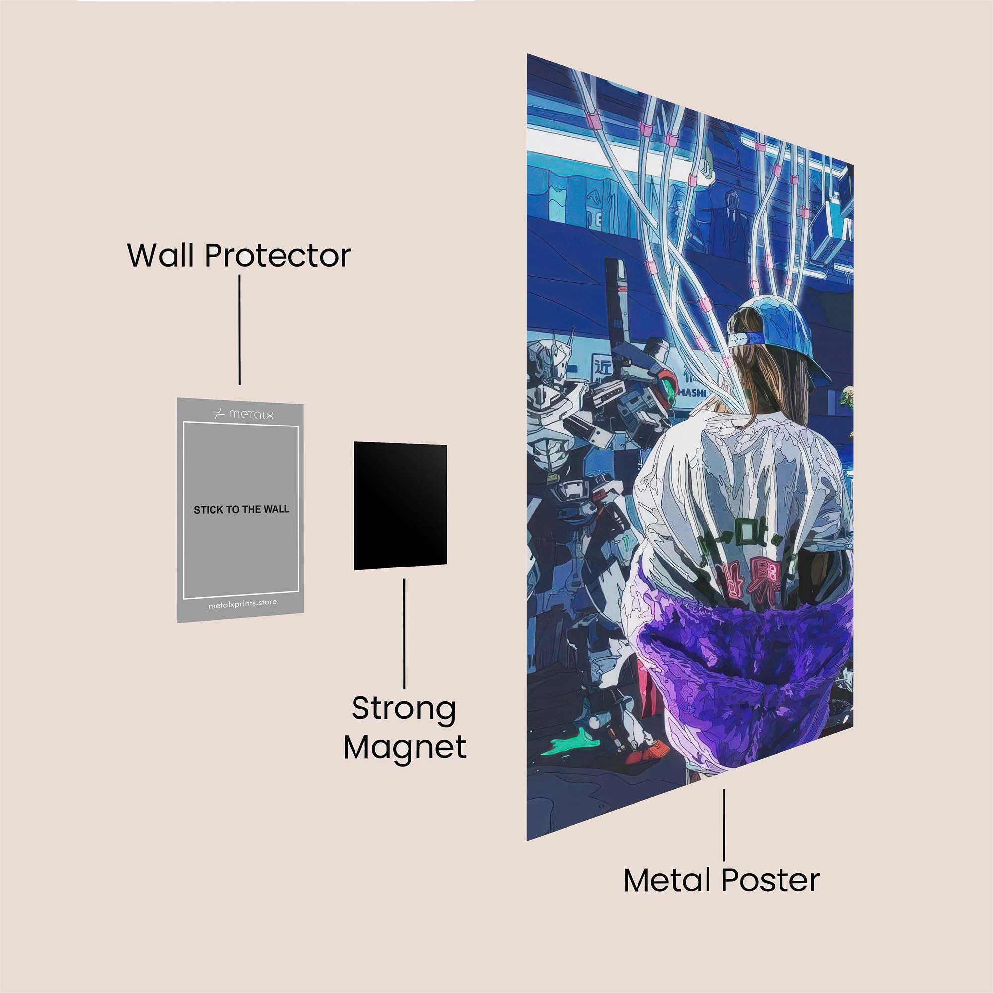 Robot Dreamer Safe Wall Magnetic / M