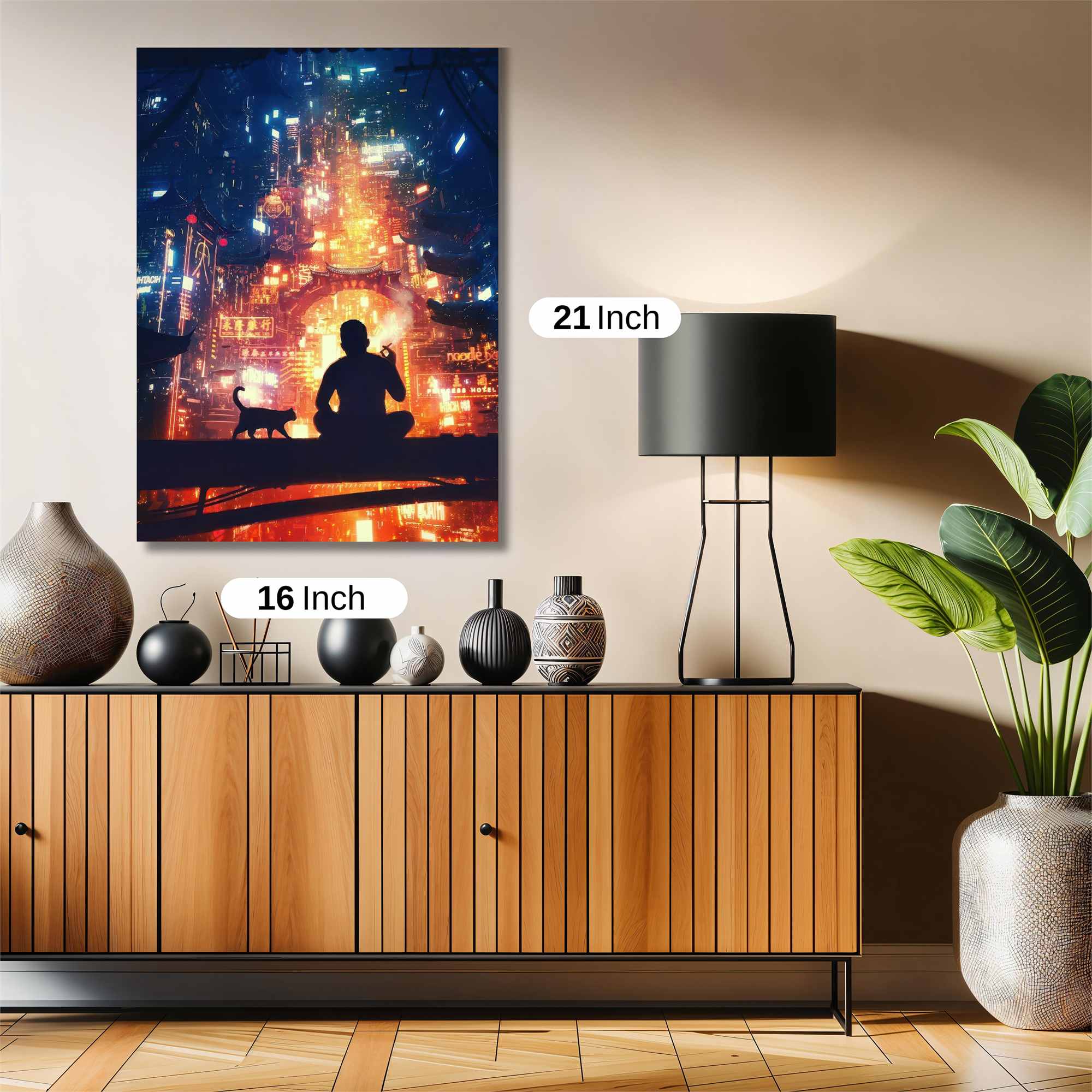 Neon Serenity Safe Wall Magnetic / M