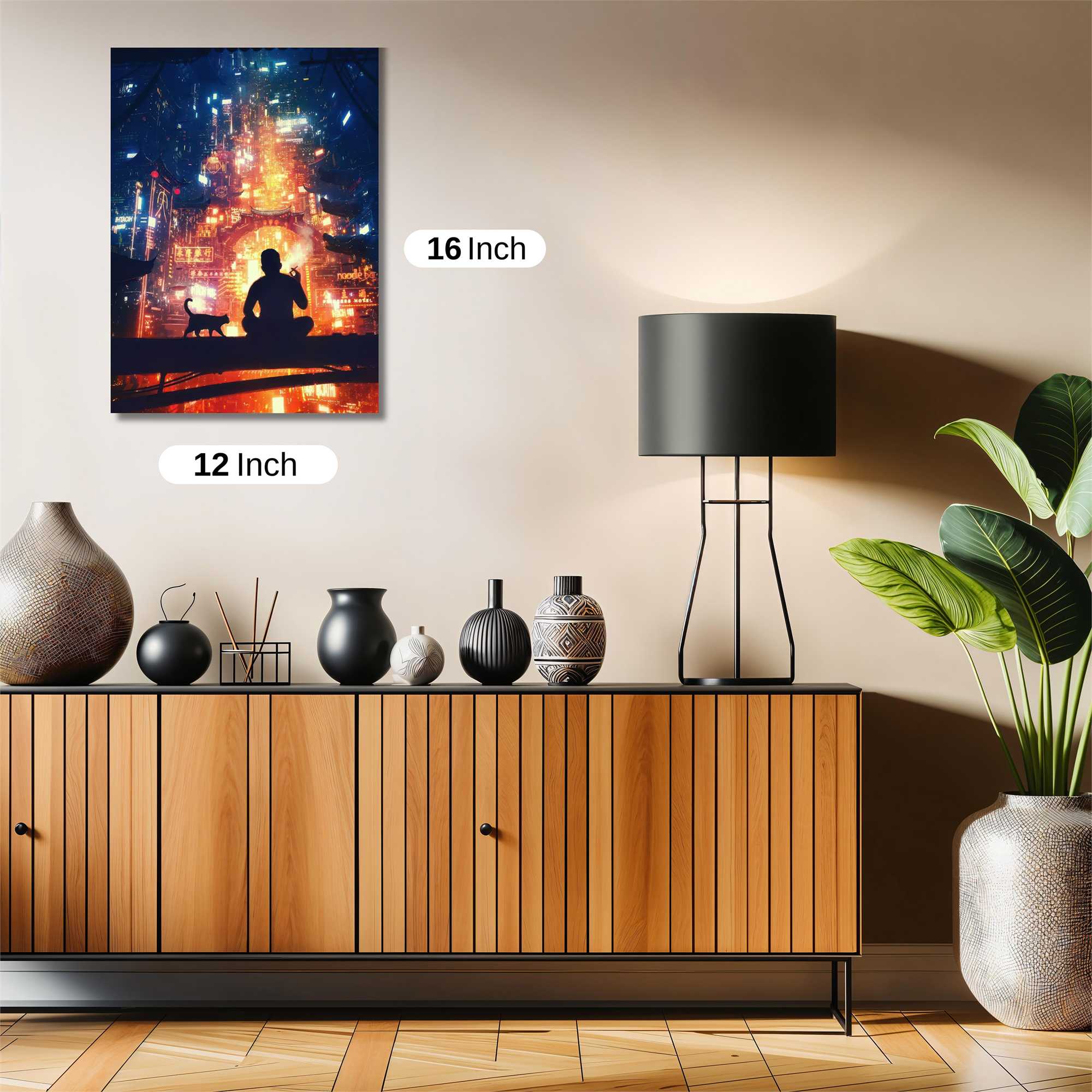 Neon Serenity Safe Wall Magnetic / M