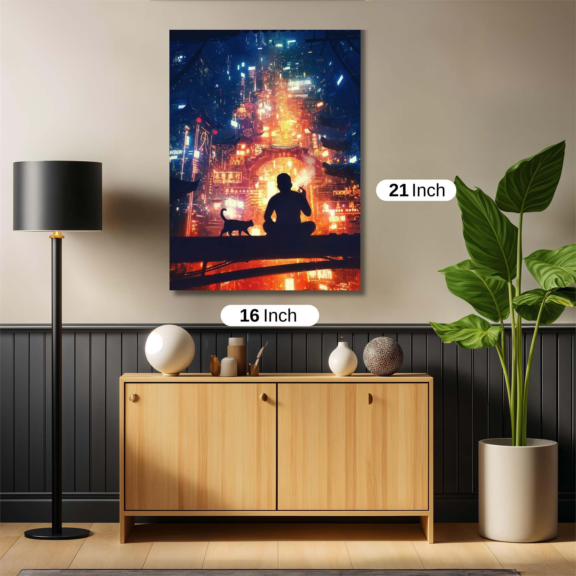 Neon Serenity Safe Wall Magnetic / M