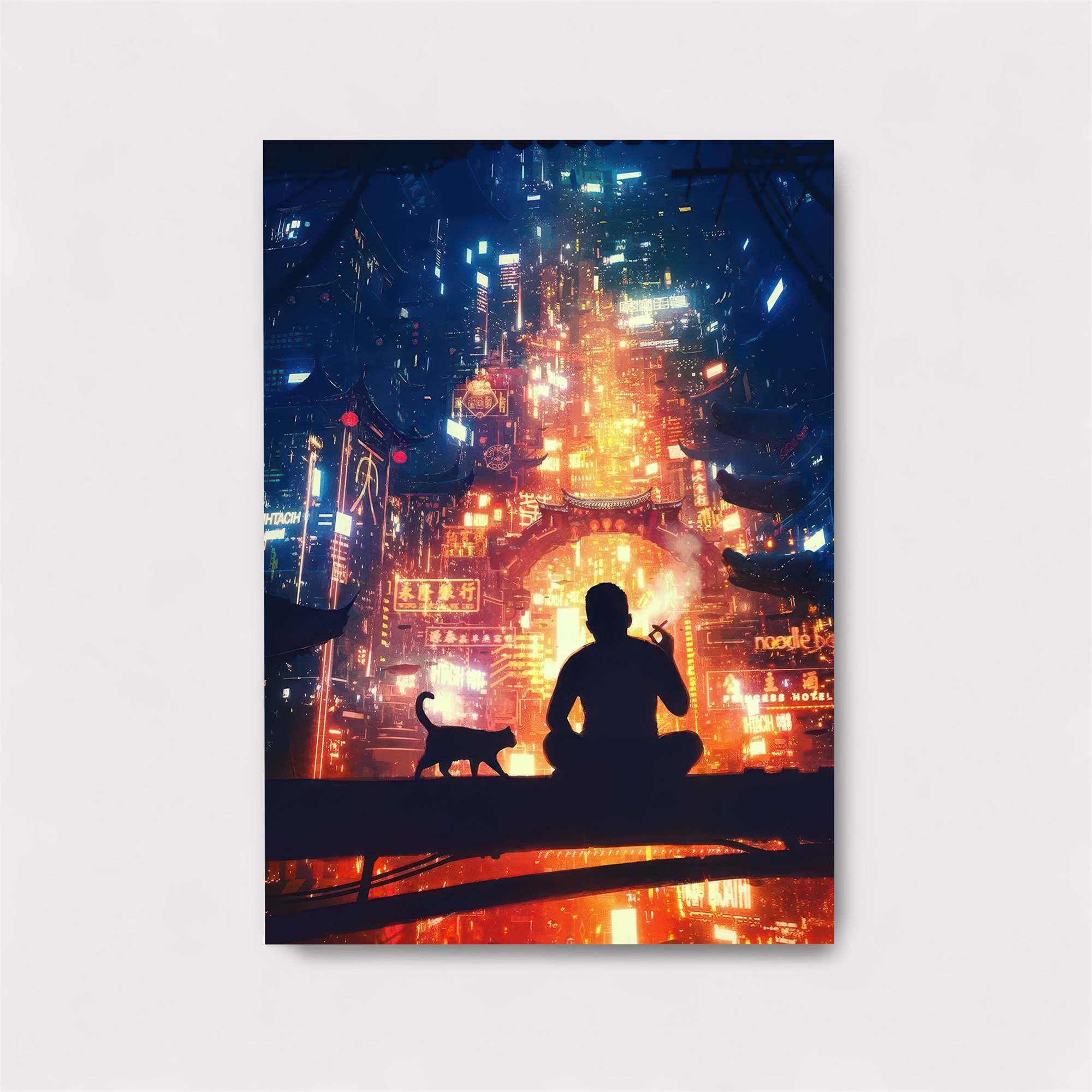 Neon Serenity Safe Wall Magnetic / M