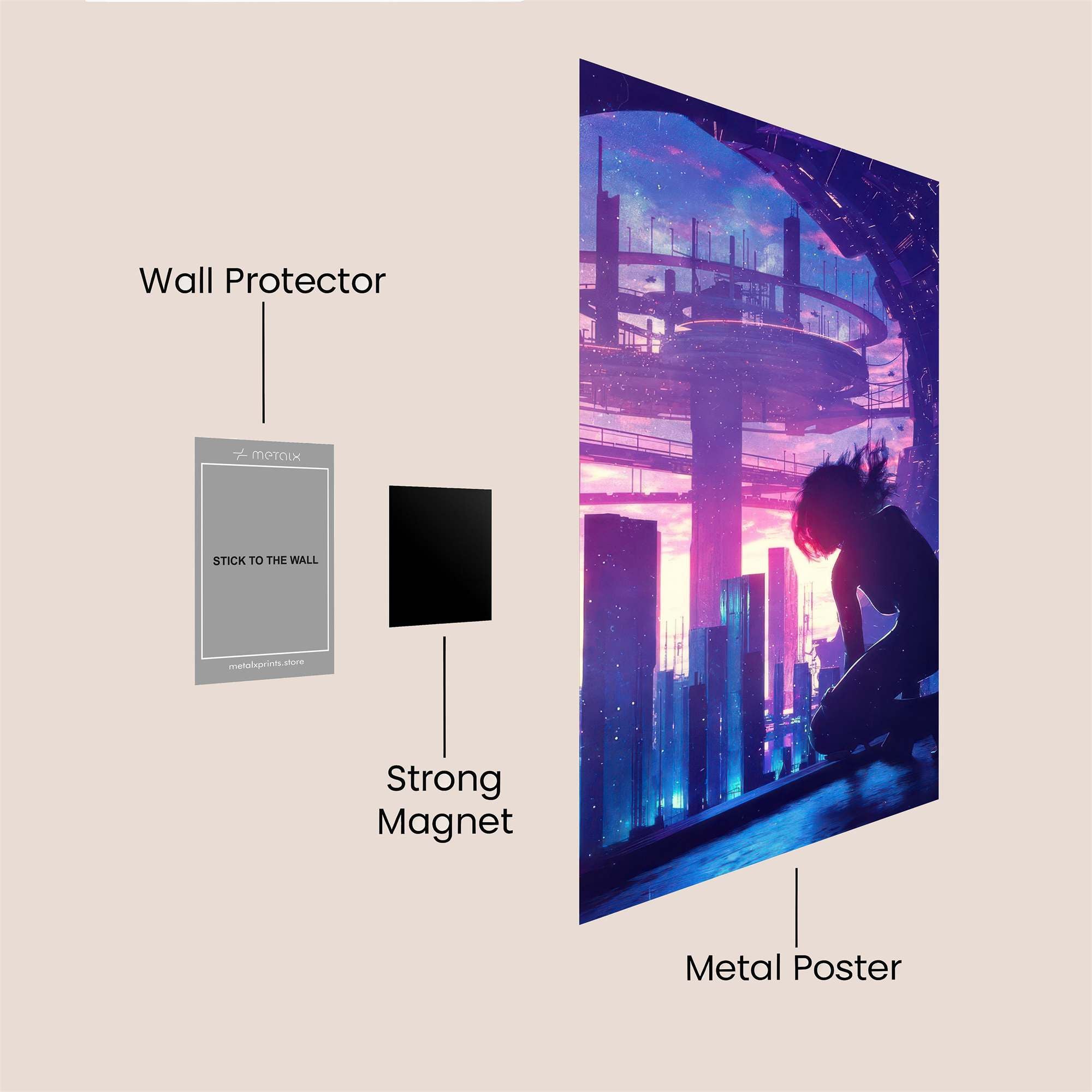 Cyber Dawn Safe Wall Magnetic / M