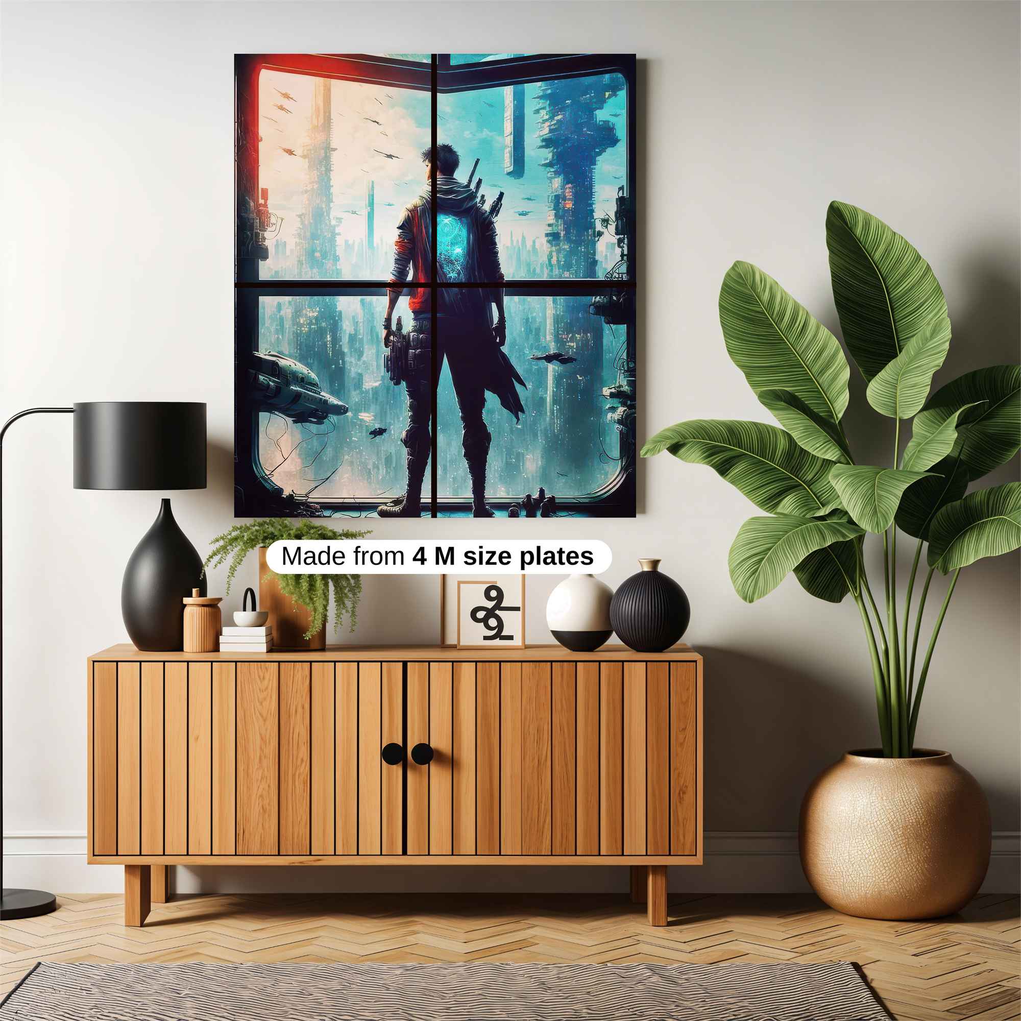 Cyberpunk Dawn Safe Wall Magnetic / M