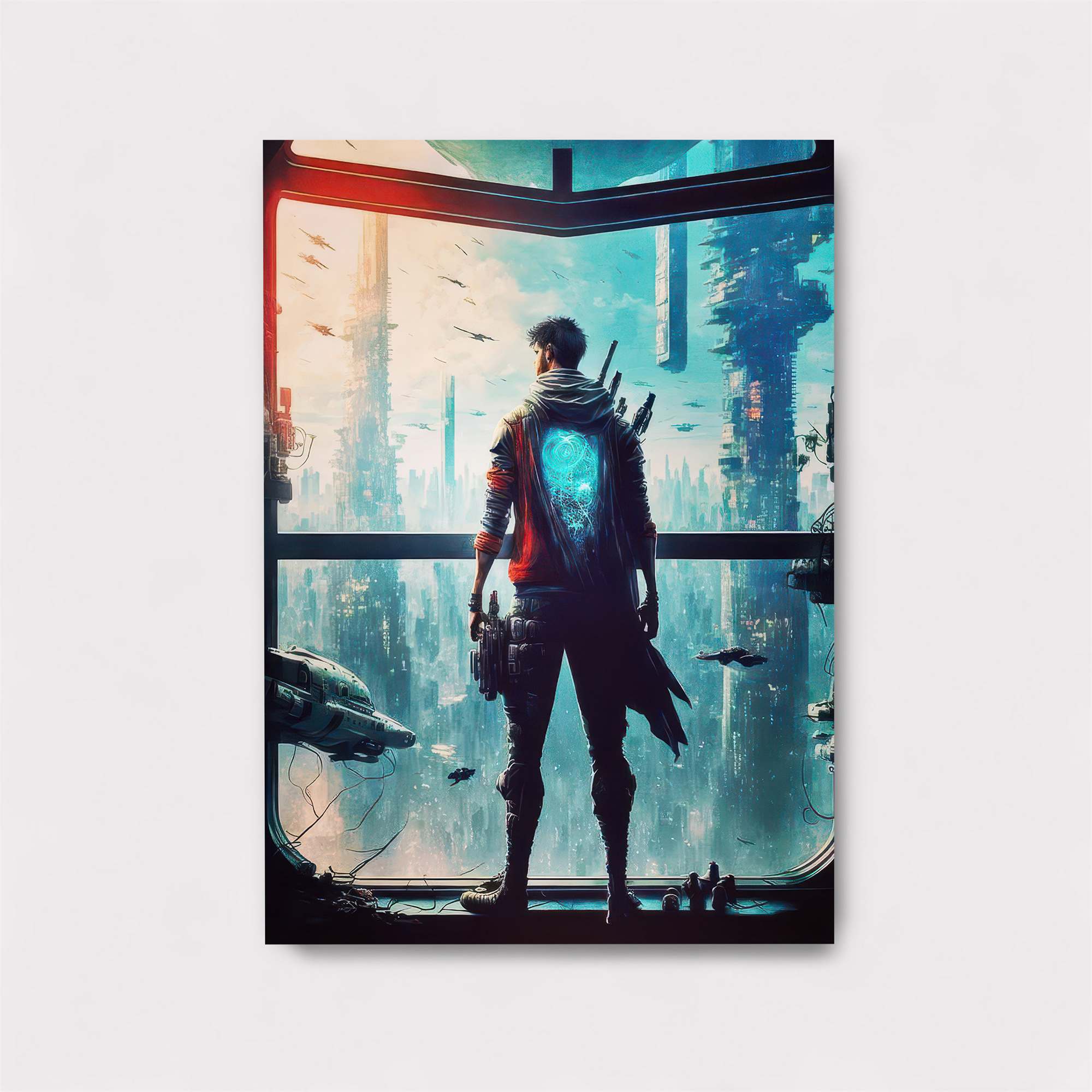 Cyberpunk Dawn Safe Wall Magnetic / M