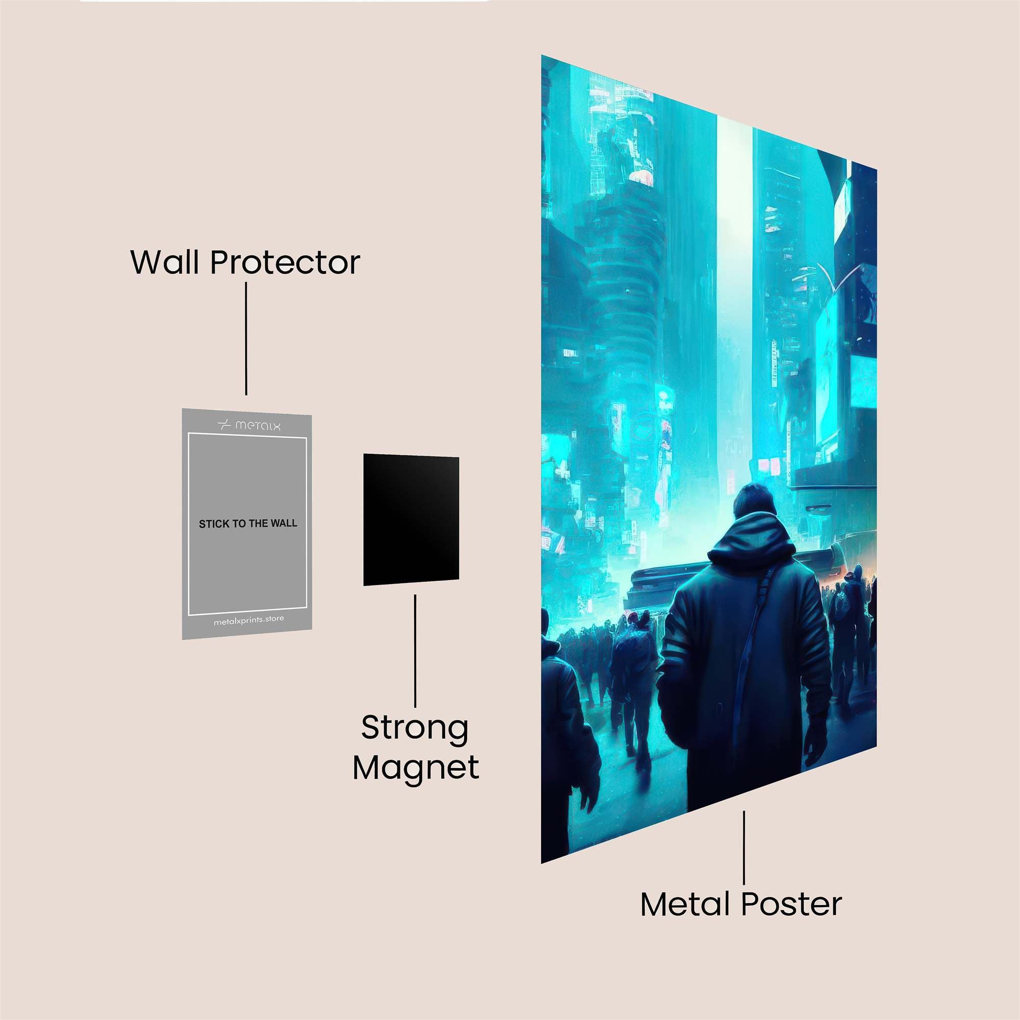 Paris Dreamscape Safe Wall Magnetic / M