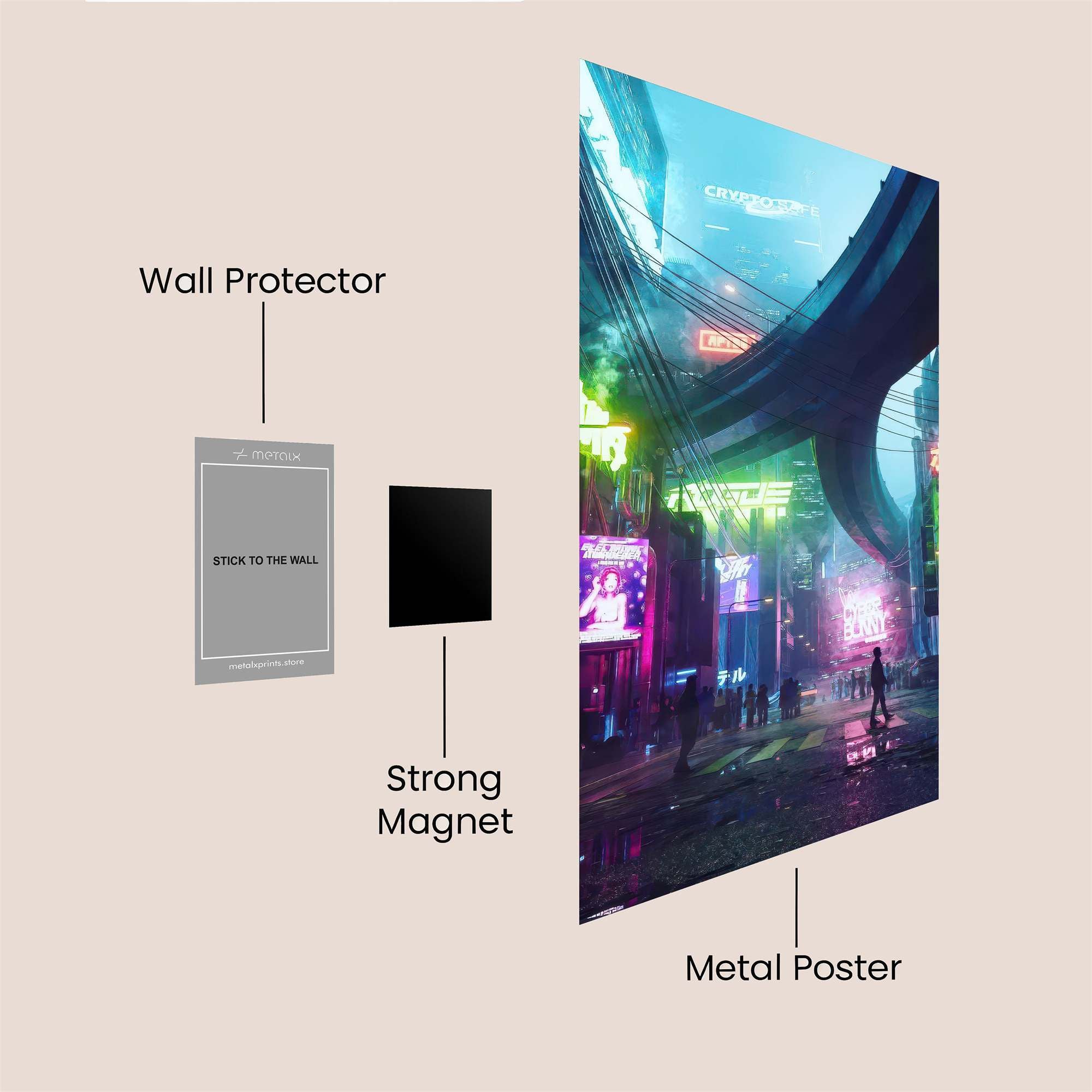 Cyberpunk Dream Safe Wall Magnetic / M