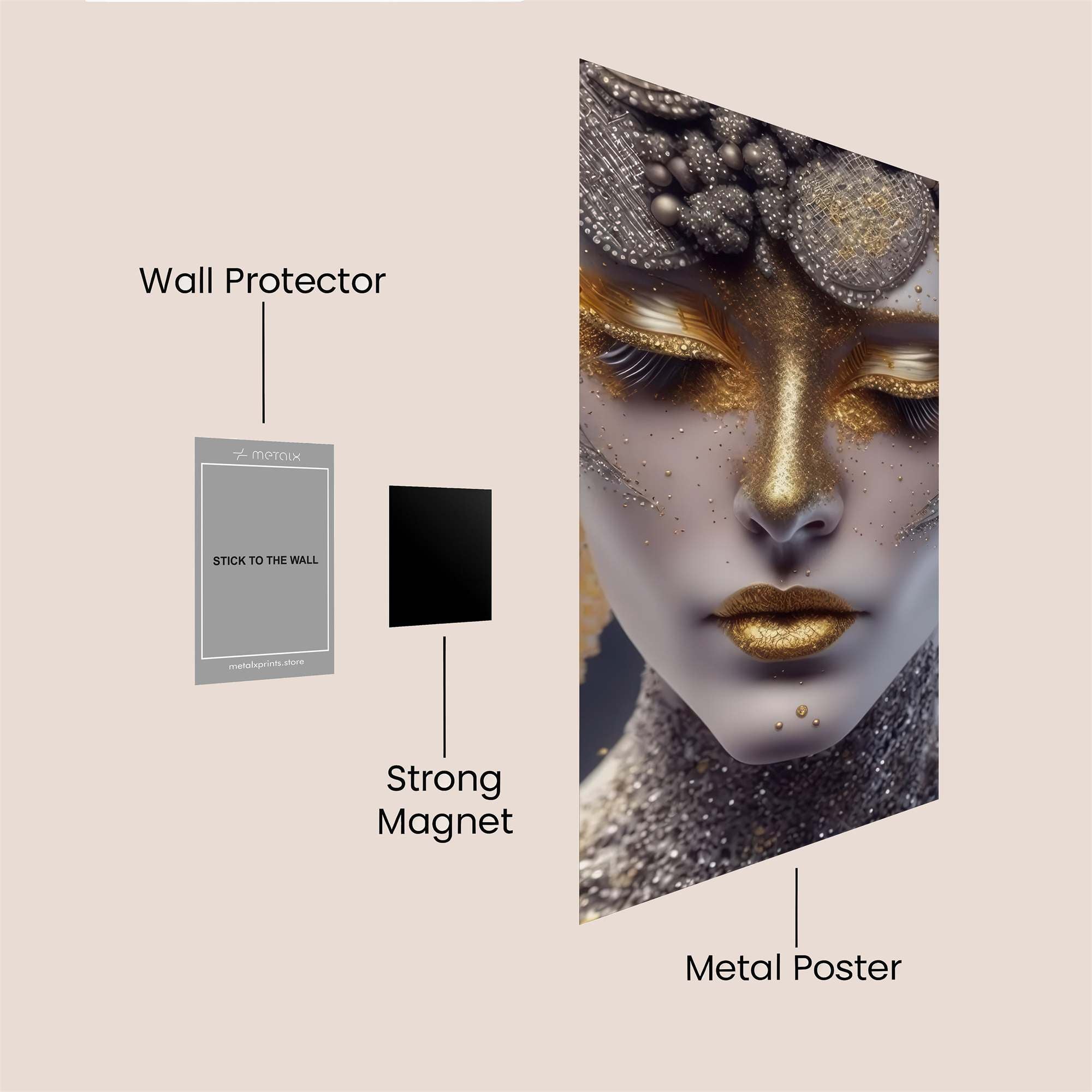 Neon Solitude Safe Wall Magnetic / M