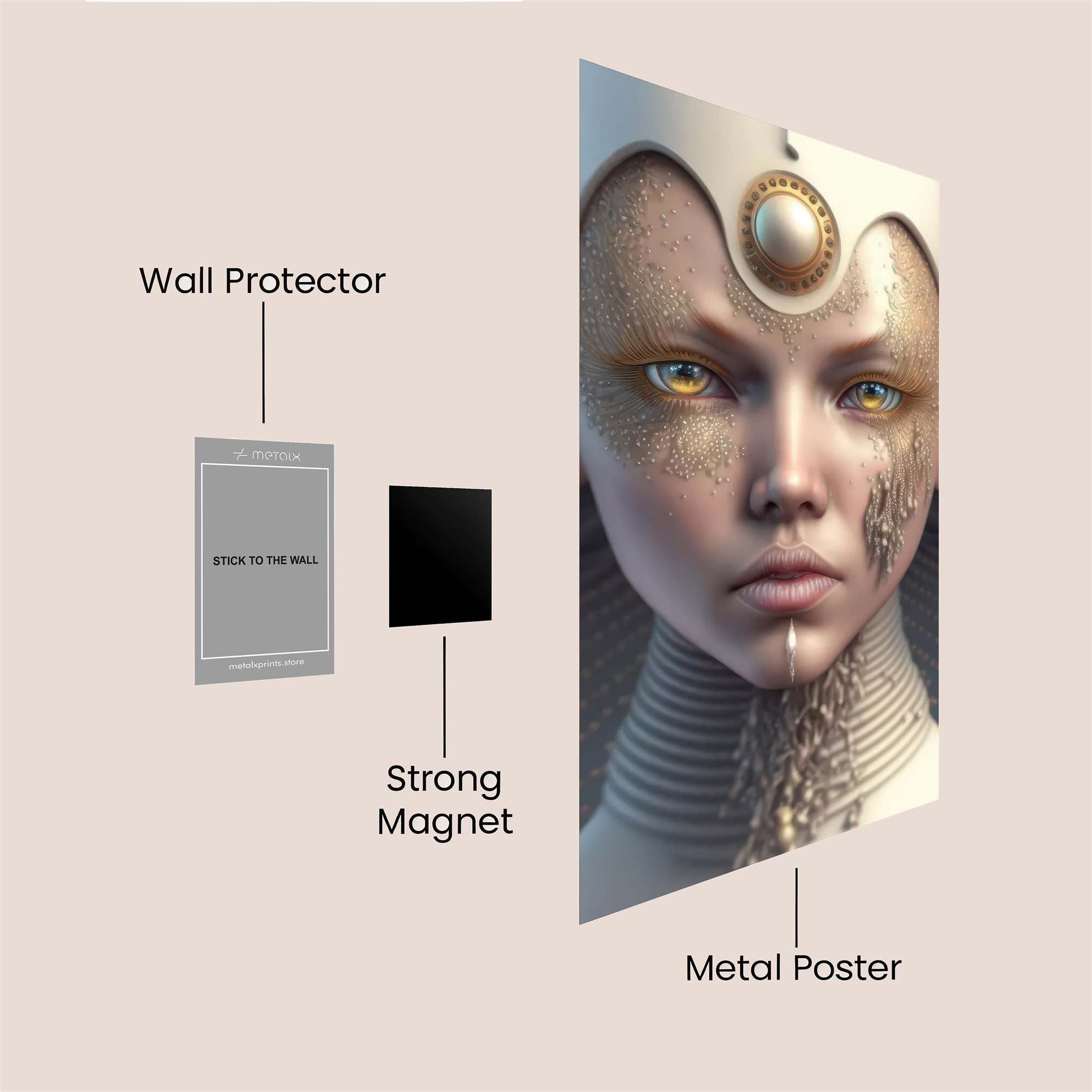 Pagoda Whispers Safe Wall Magnetic / M