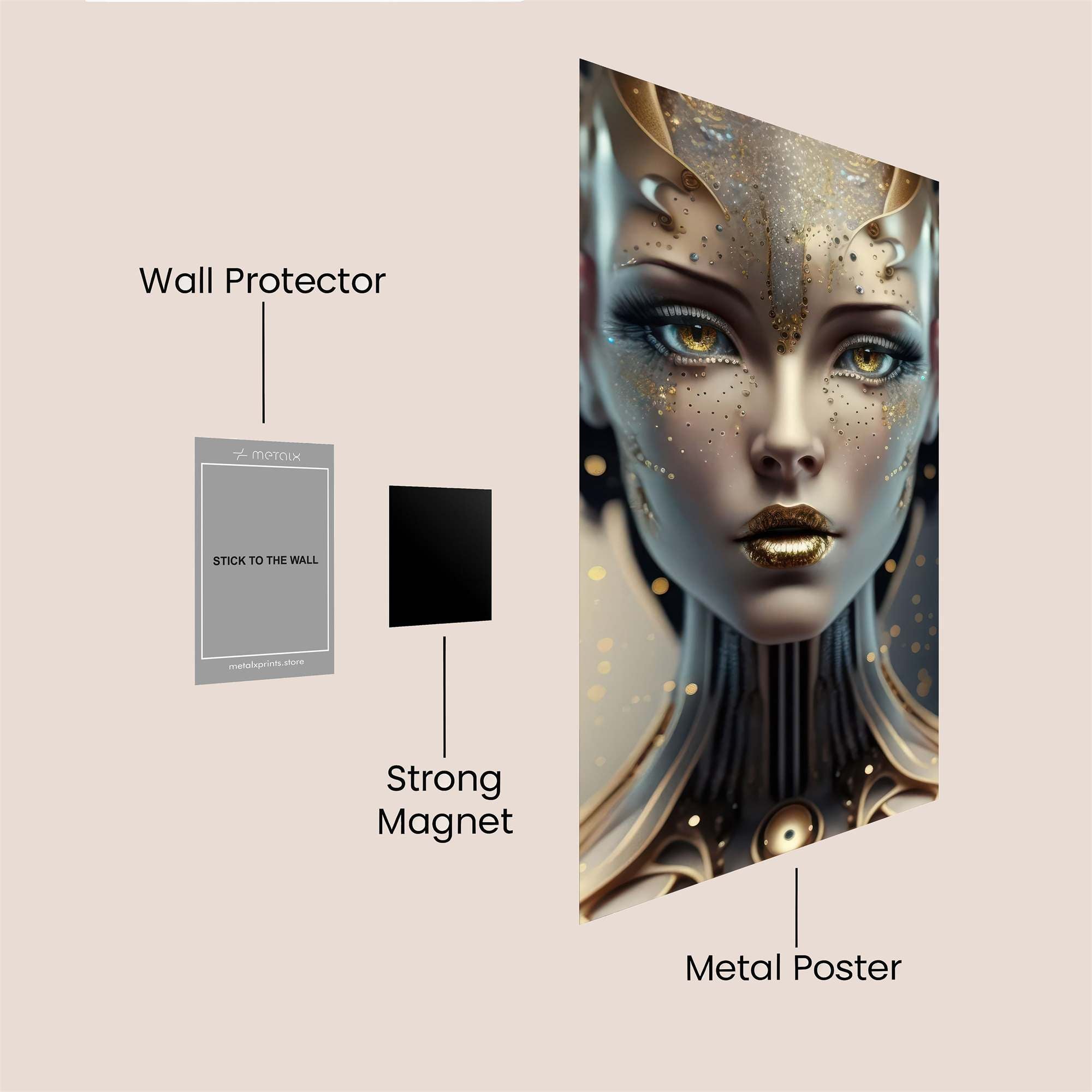 Pagoda Whisper Safe Wall Magnetic / M