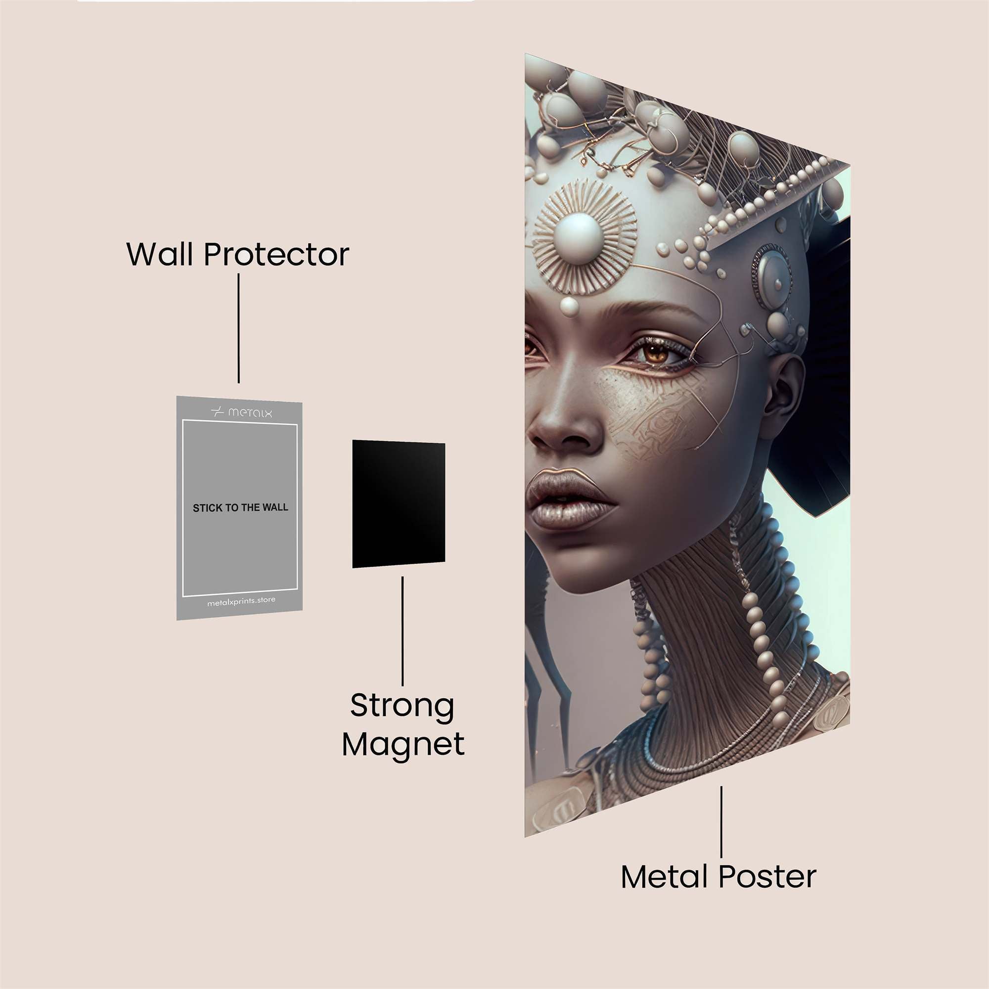 Statue Serenity Safe Wall Magnetic / M