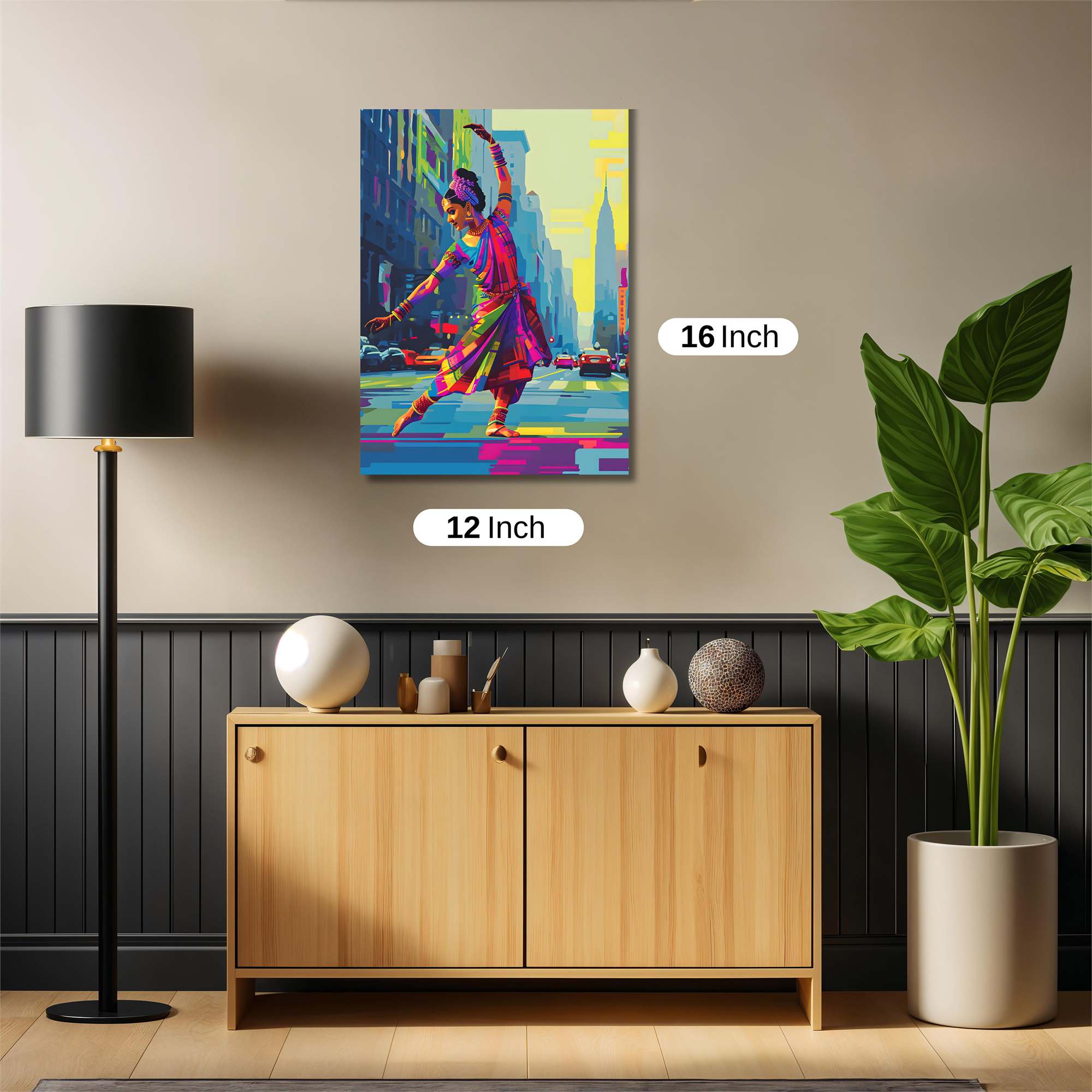 Bharatanatyam Bliss Safe Wall Magnetic / M