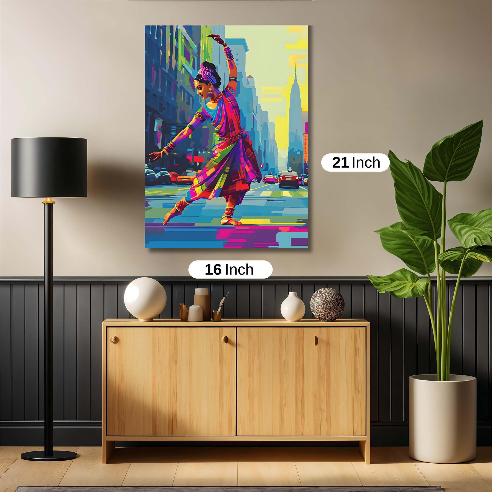 Bharatanatyam Bliss Safe Wall Magnetic / M