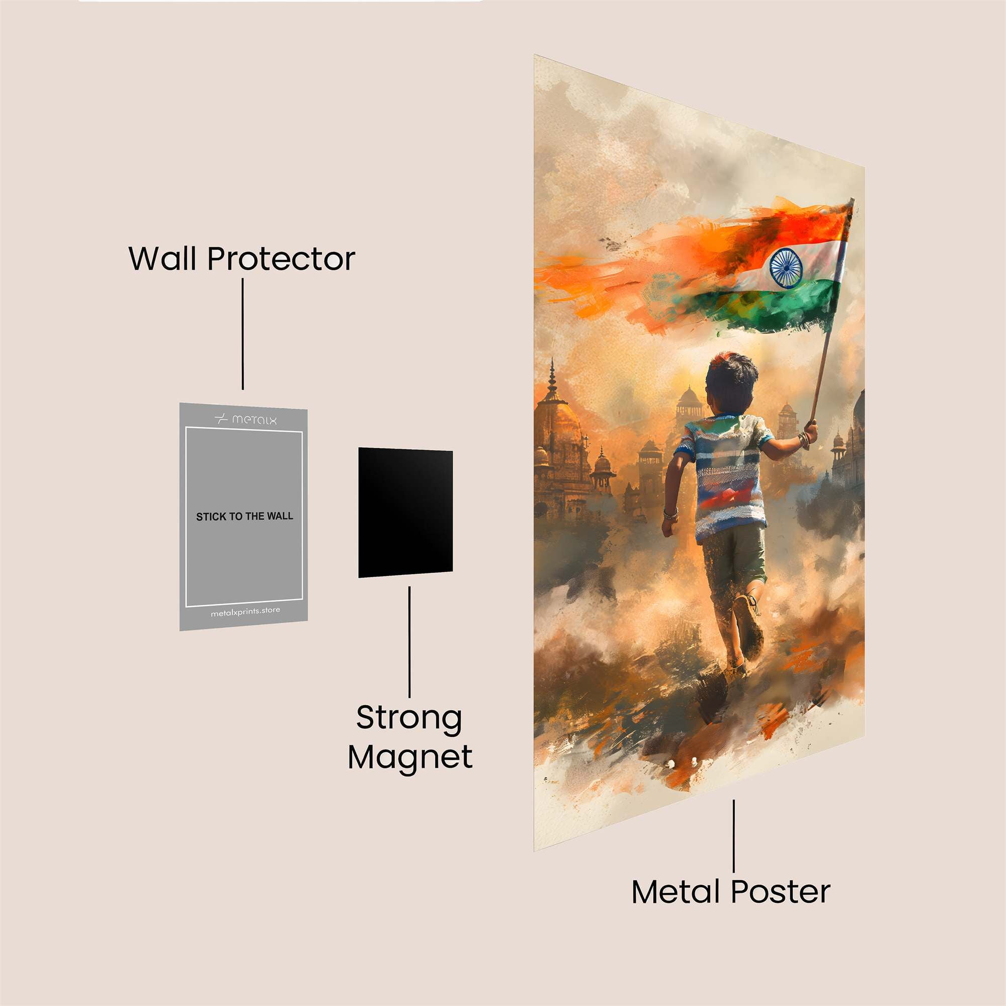 Freedom Unfurls Safe Wall Magnetic / M