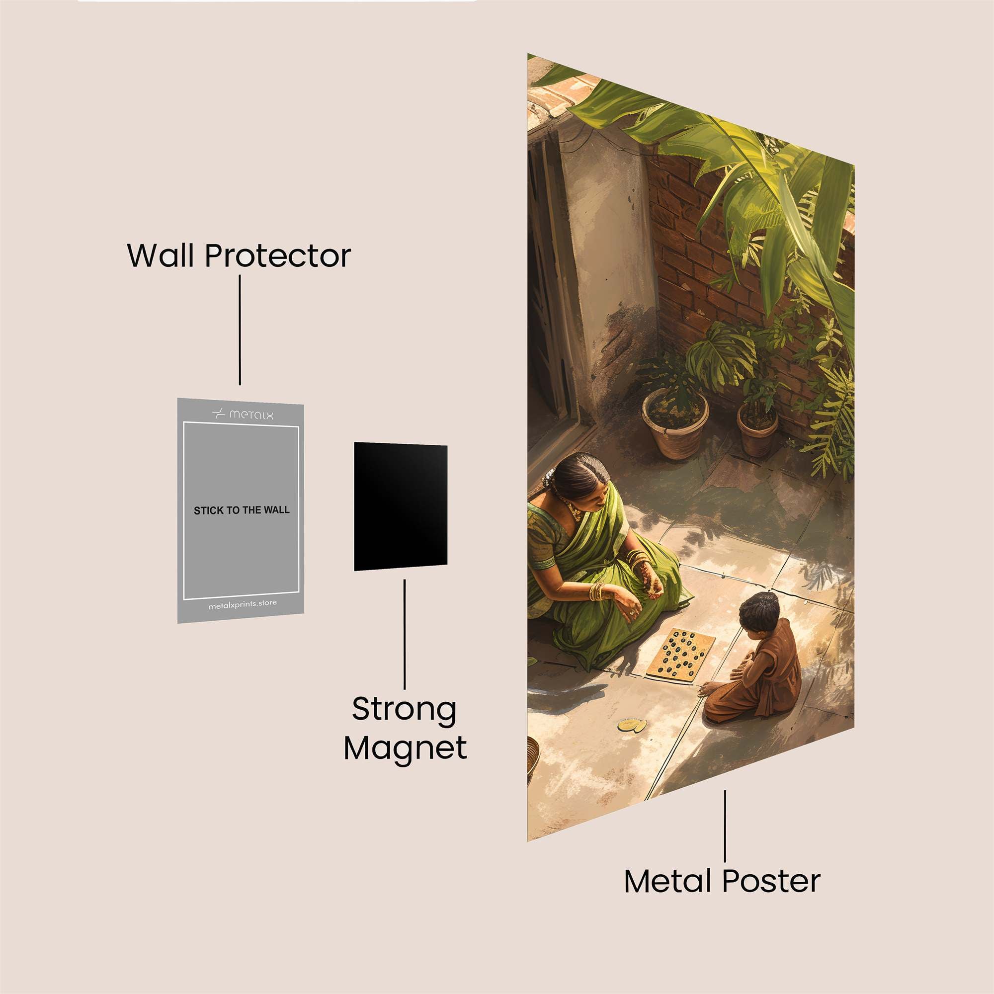 Courtyard Calm Safe Wall Magnetic / M