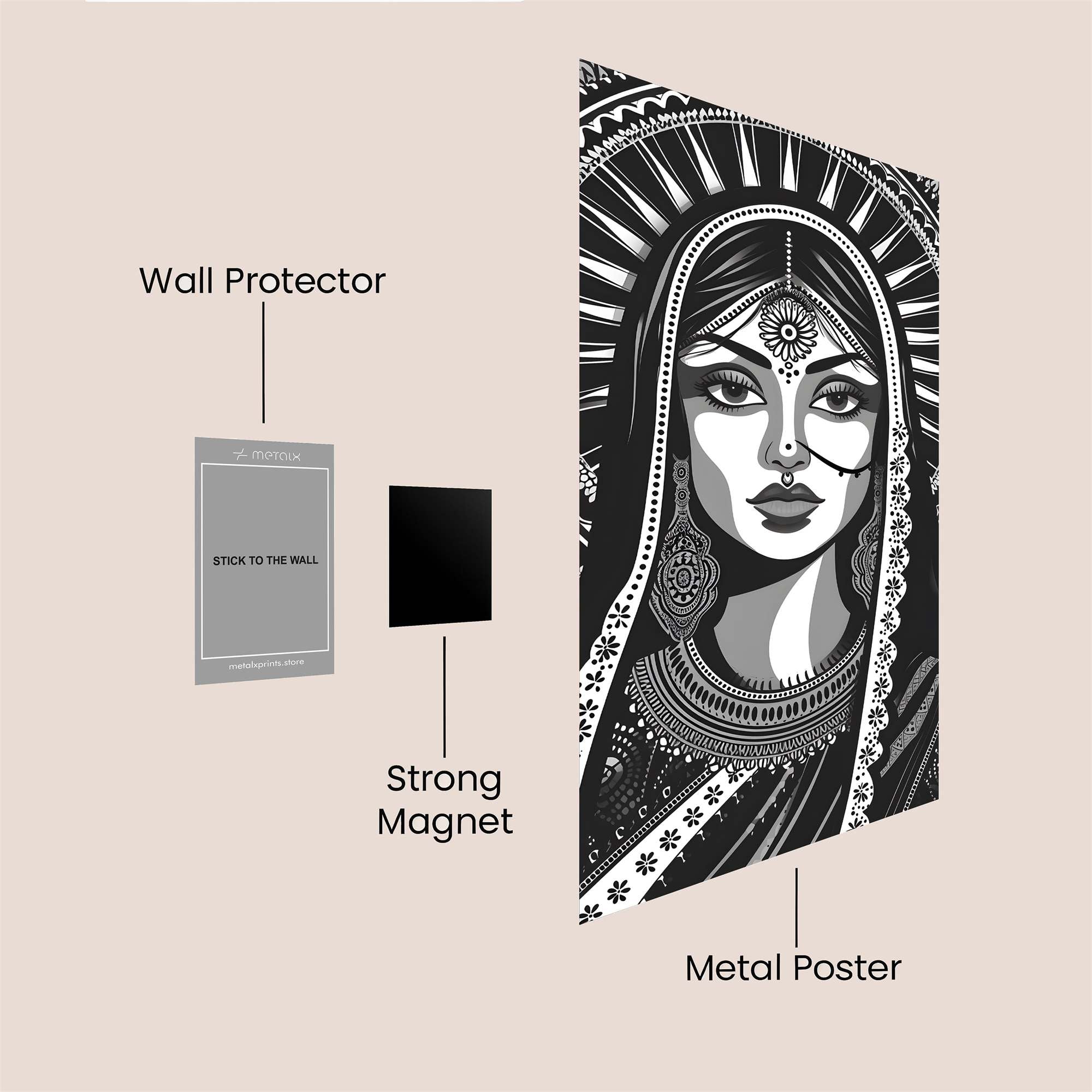 Goddess Serene Safe Wall Magnetic / M
