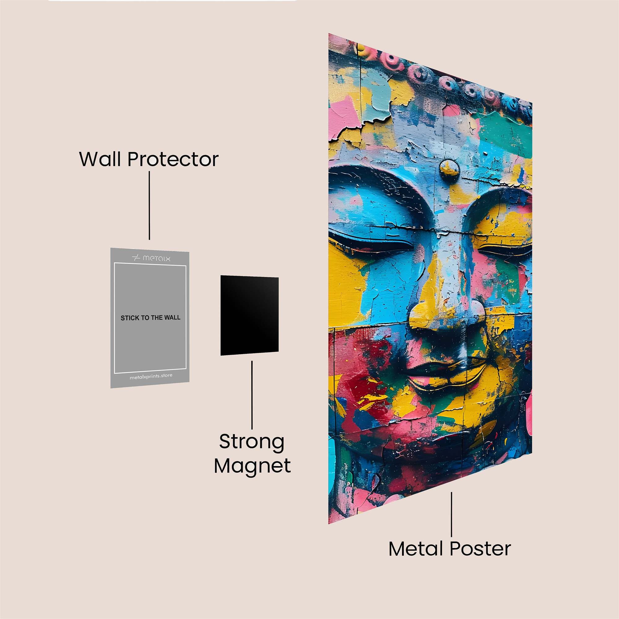 Buddha Vibrance Safe Wall Magnetic / M