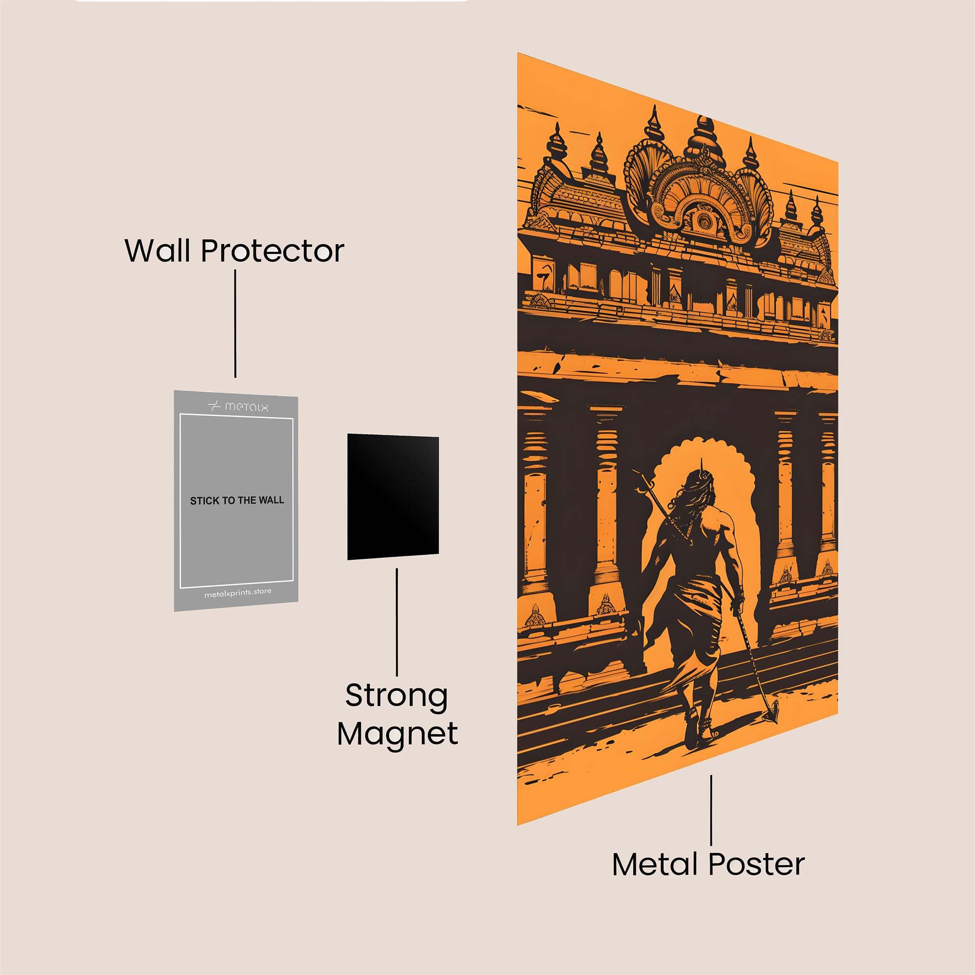 Ramayana Reverence Safe Wall Magnetic / M
