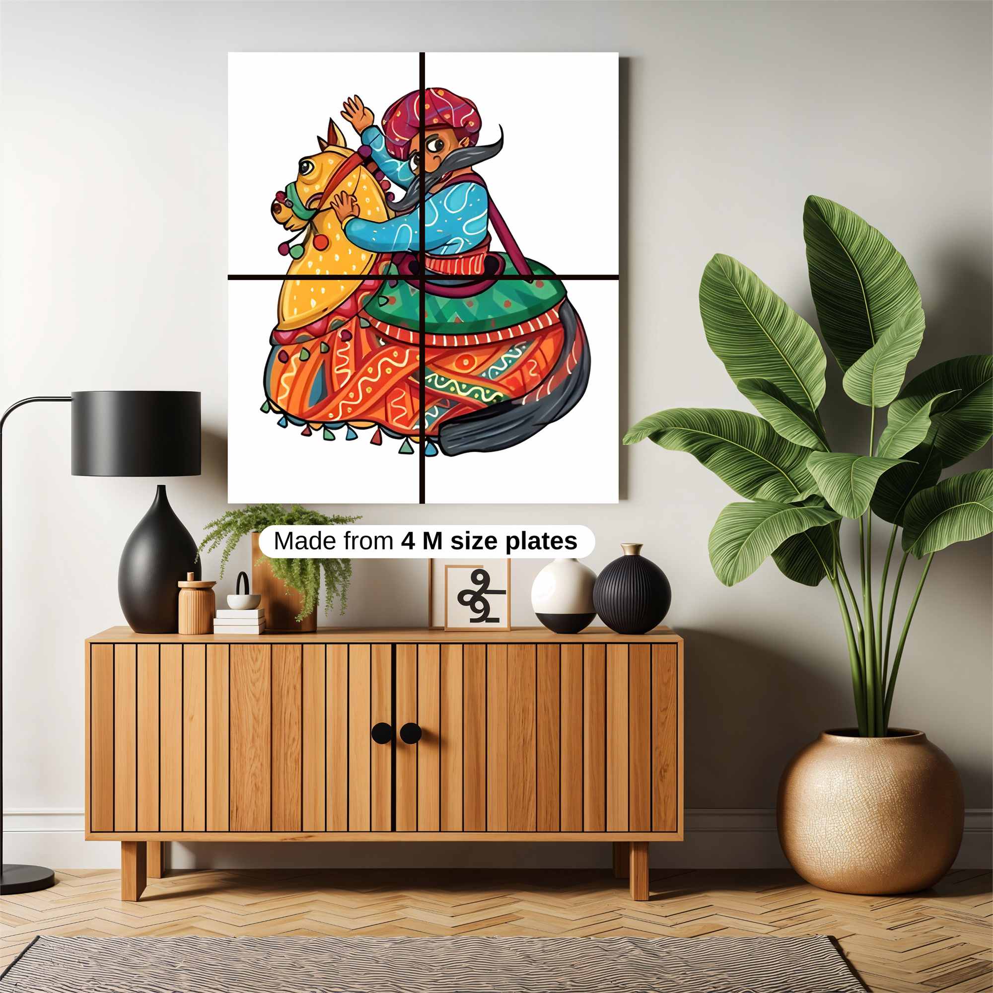 Rajput Revelry Safe Wall Magnetic / M