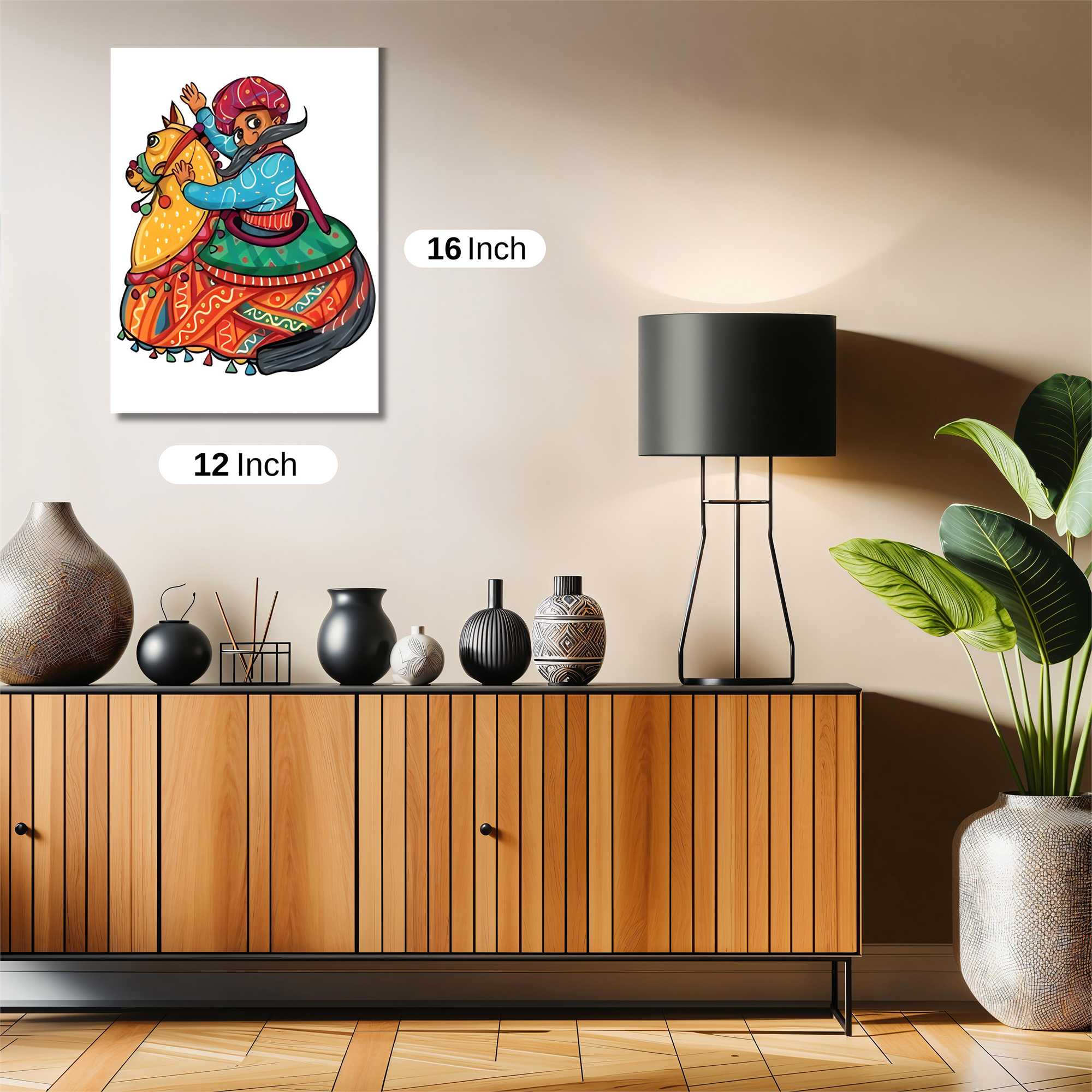 Rajput Revelry Safe Wall Magnetic / M